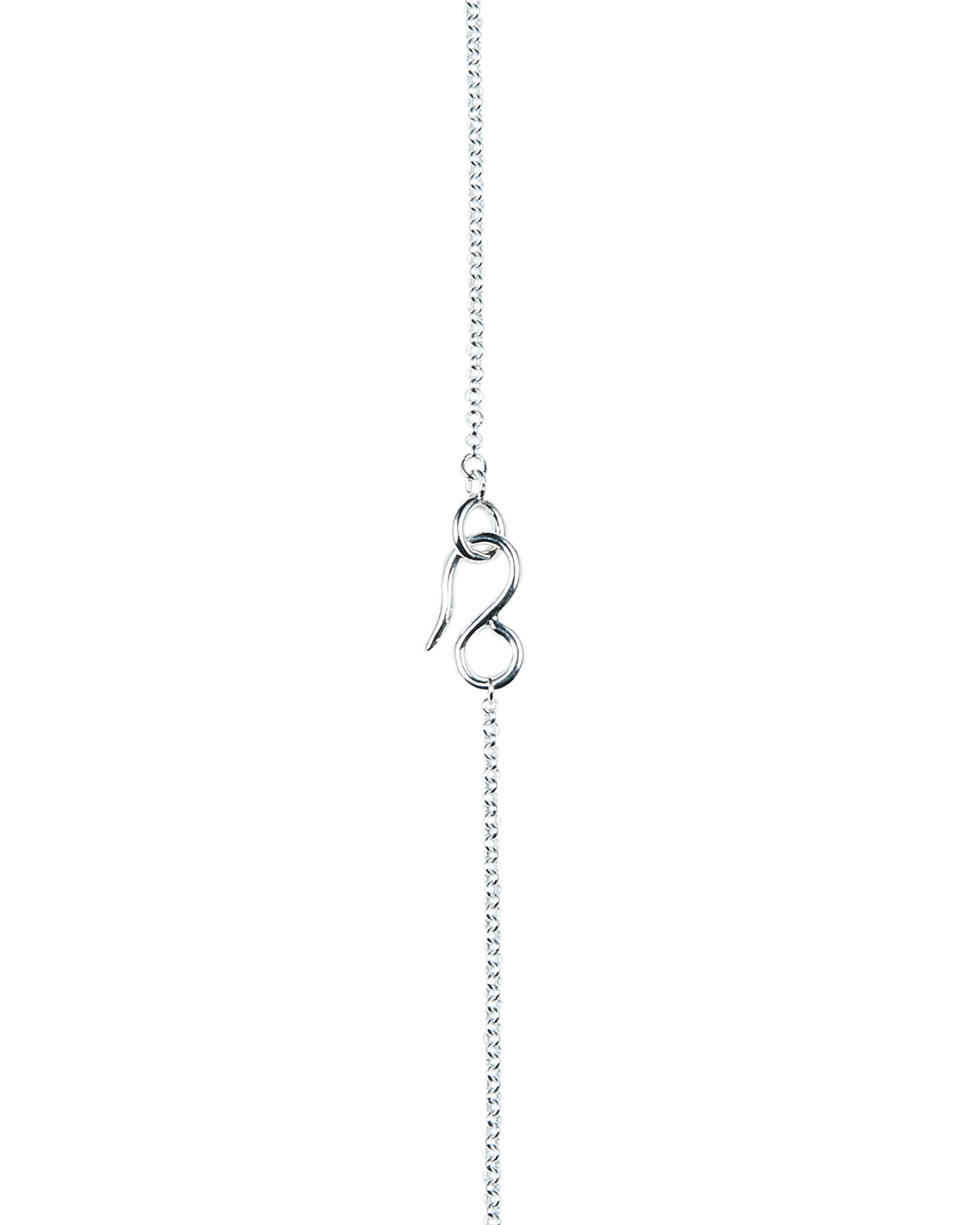 Spring Long Necklace -Silver-