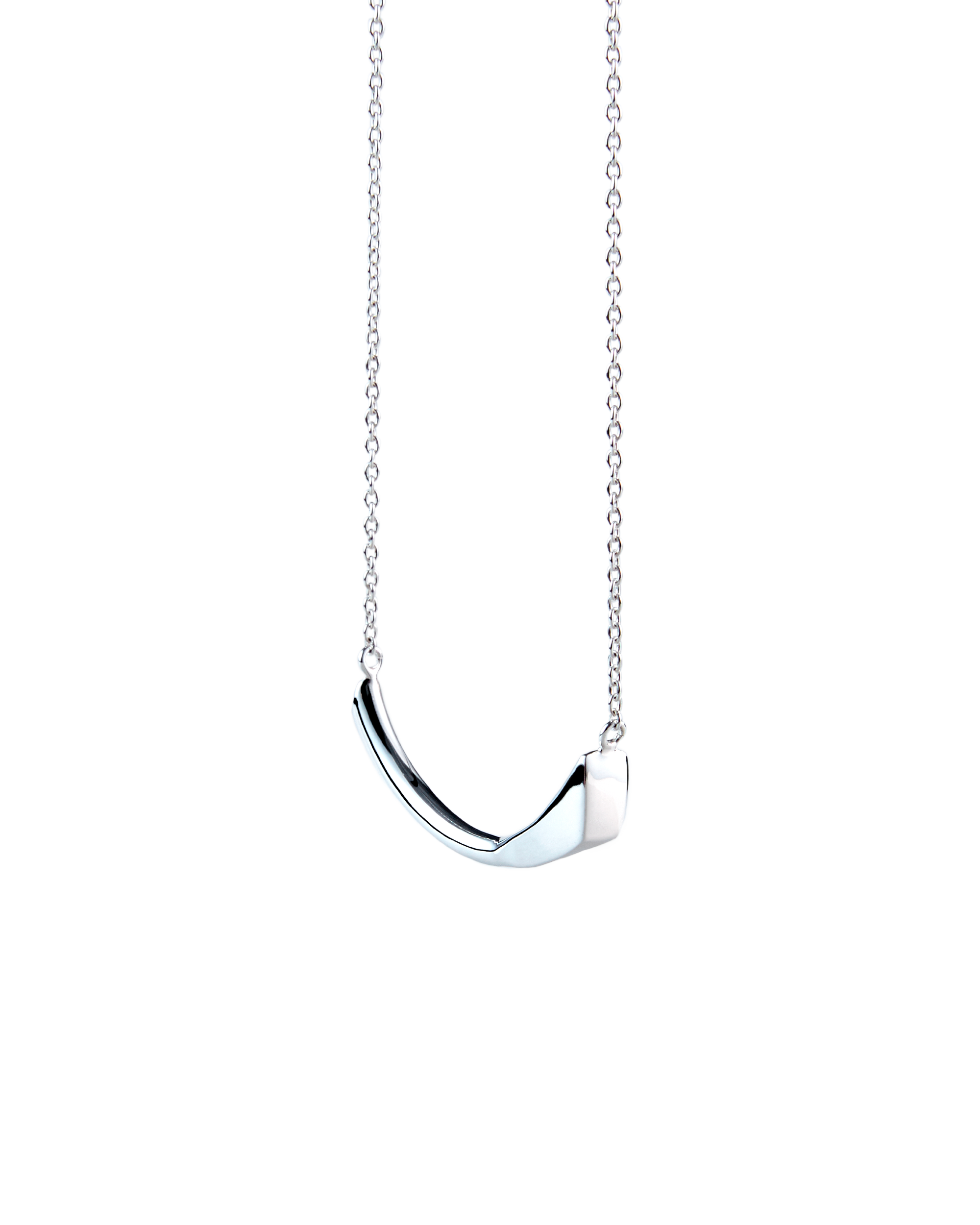 Calla Lily Necklace -Silver -