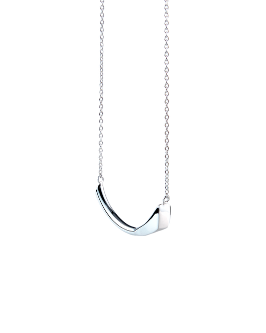 Calla Lily Necklace -Silver -