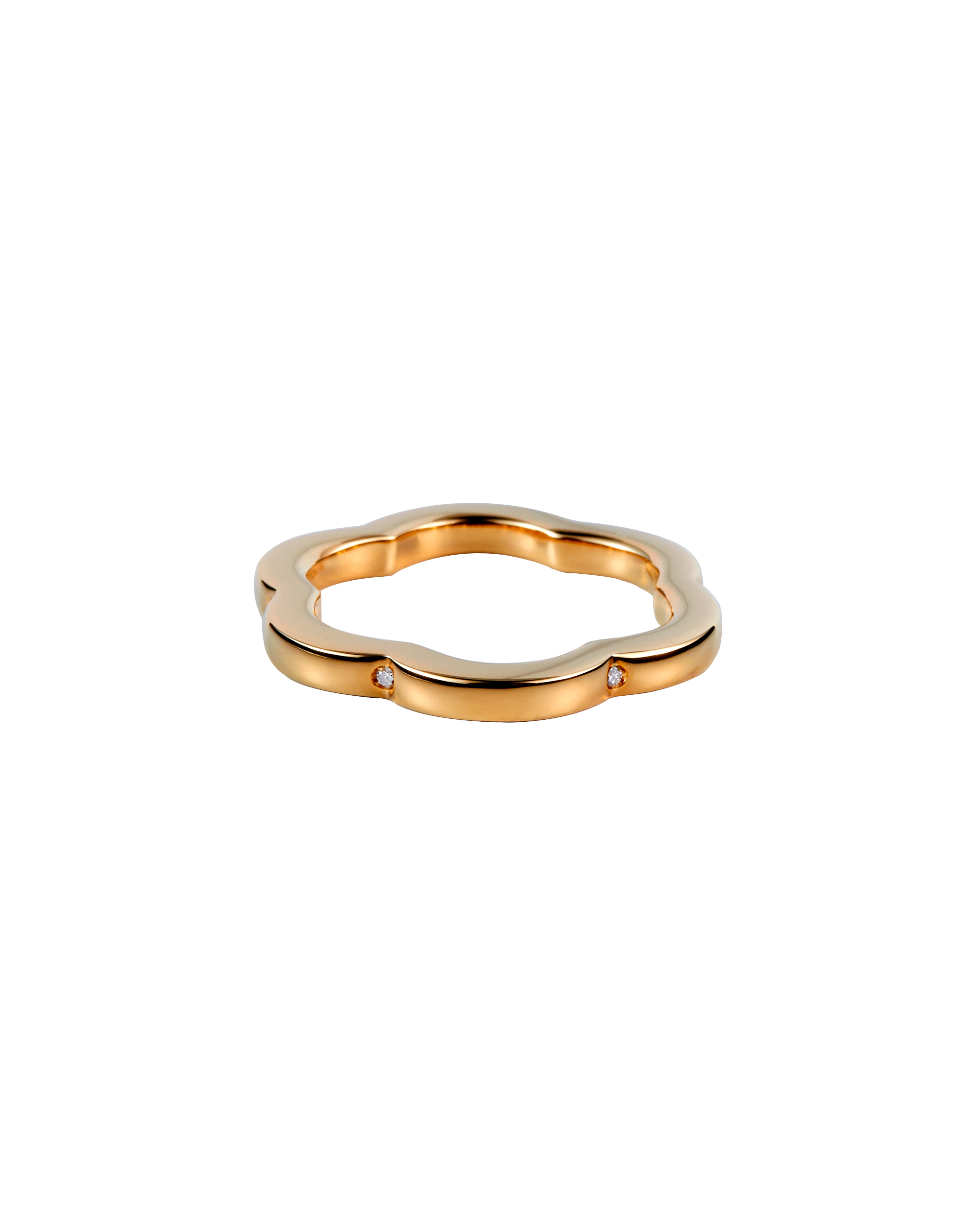 Flower Line Ring Diamond -Gold- Flower Line Ring Diamond -Gold-