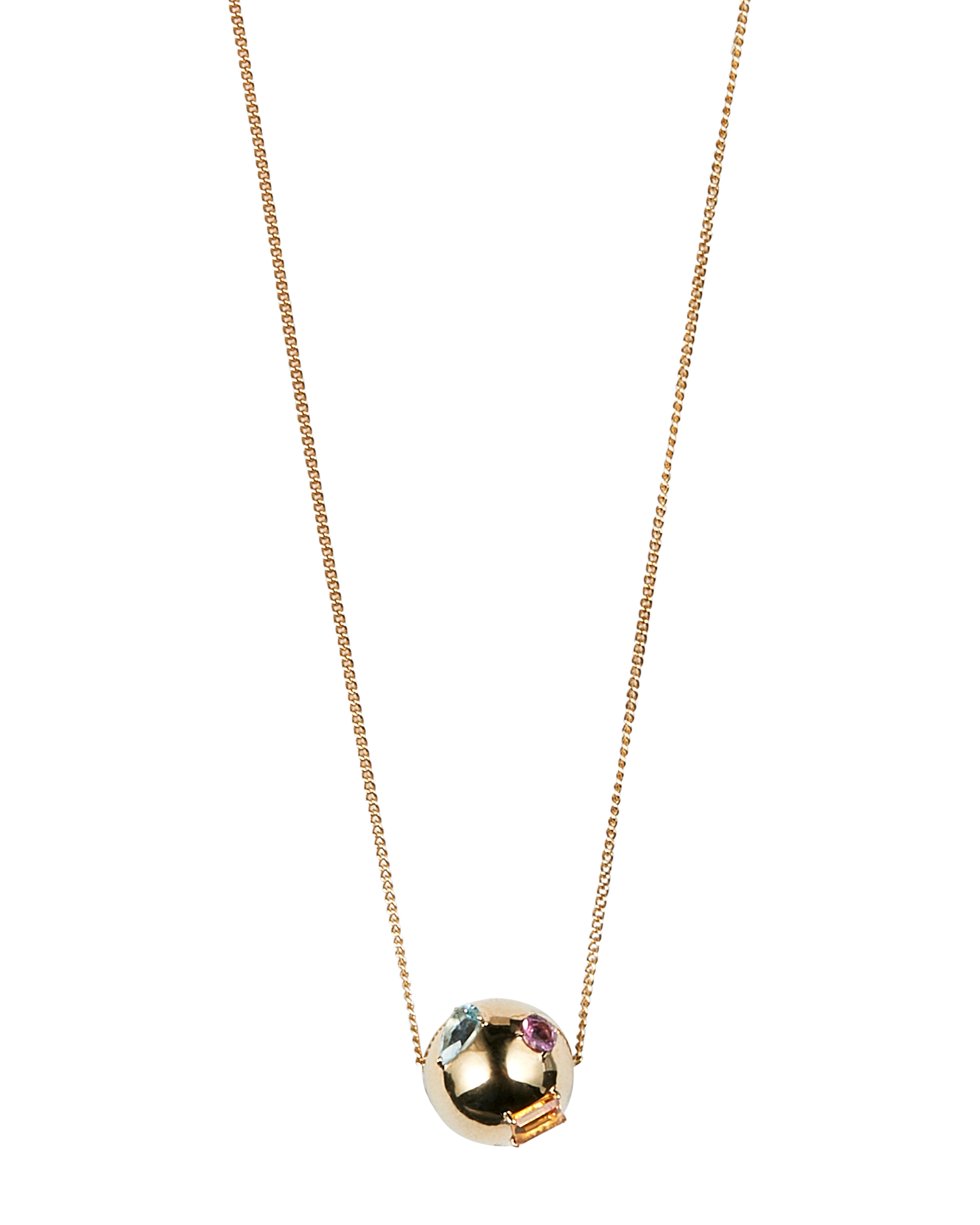 Balloon Necklace -Pink Tourmaline-