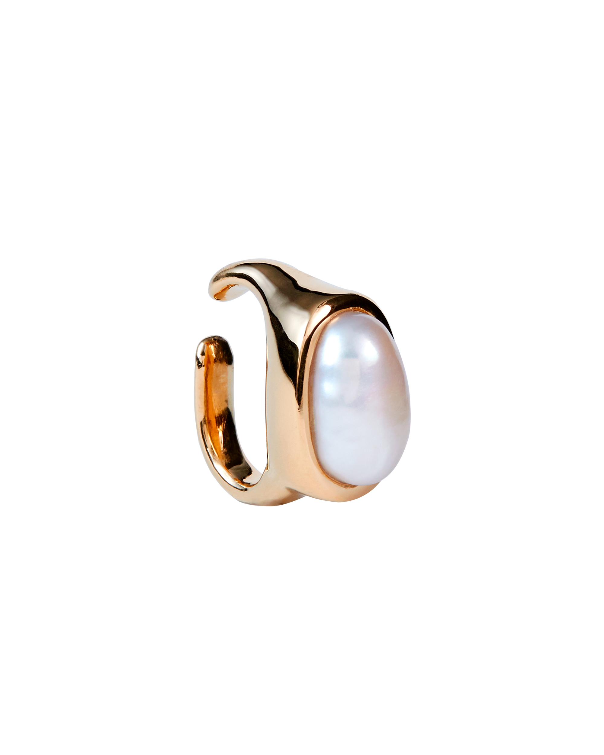 Pearl Ear Cuff -Gold-