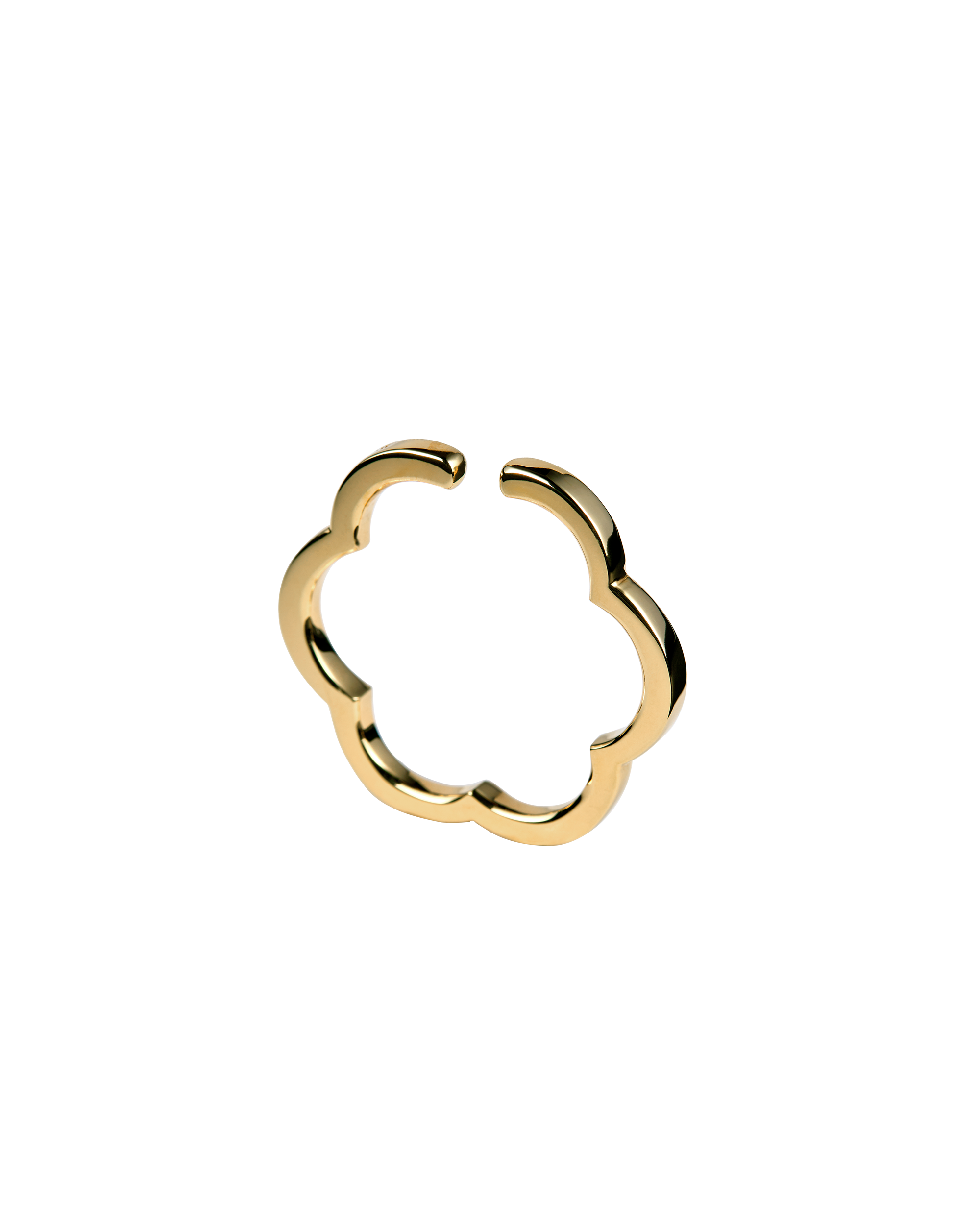 Flower Line Earcuff L -Gold-