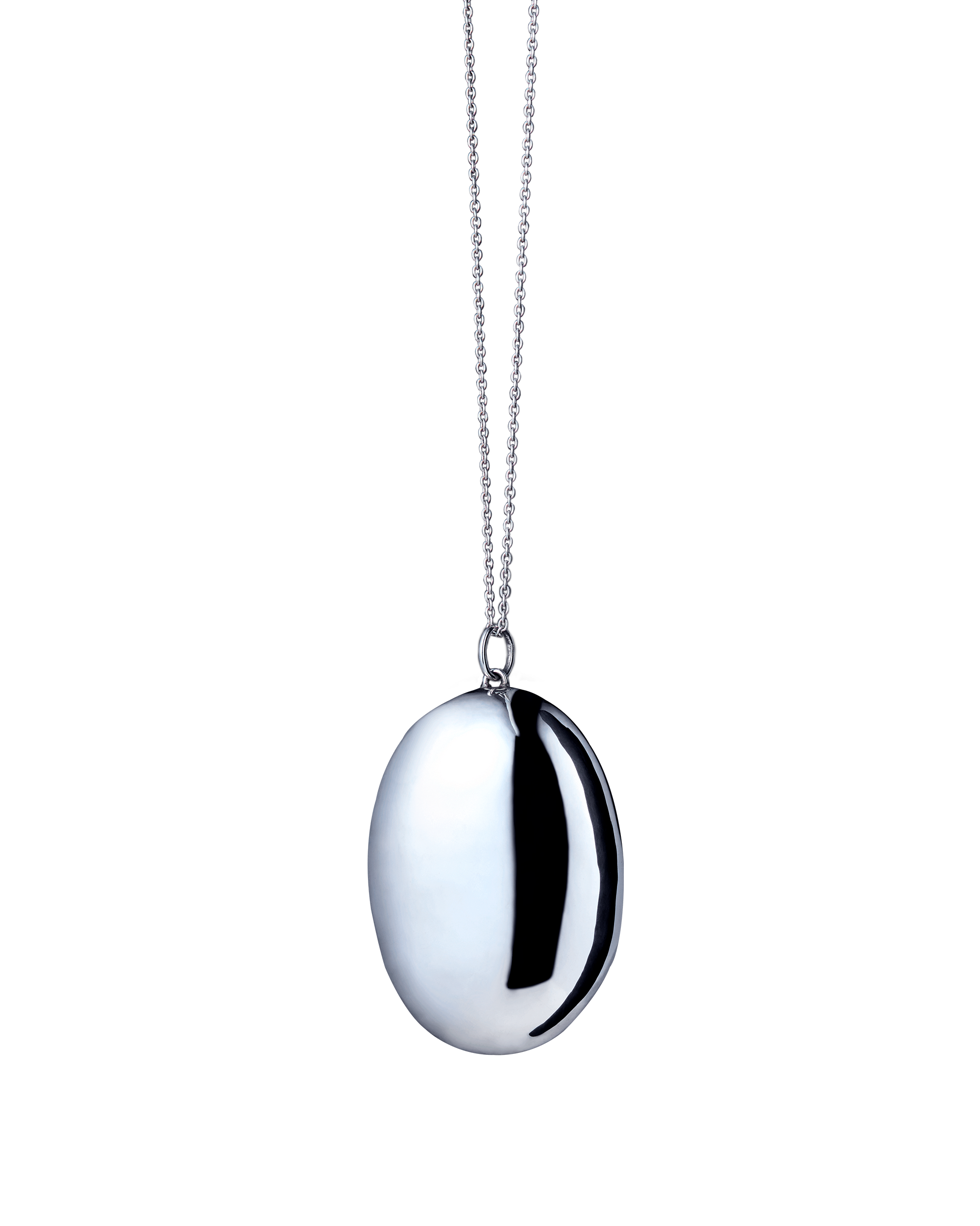 Pure Silver Stone Necklace L