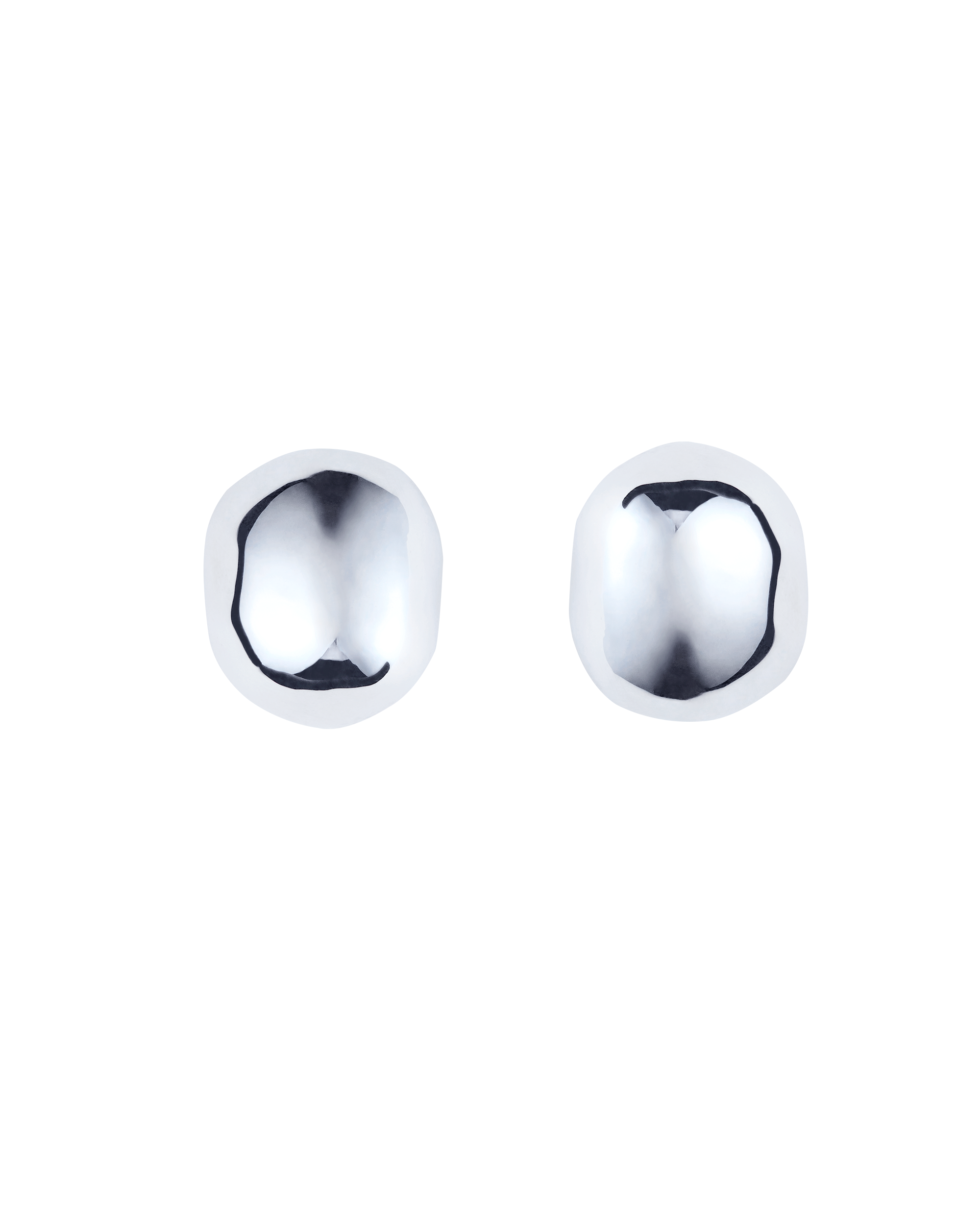 Pure Silver Stone Earrings