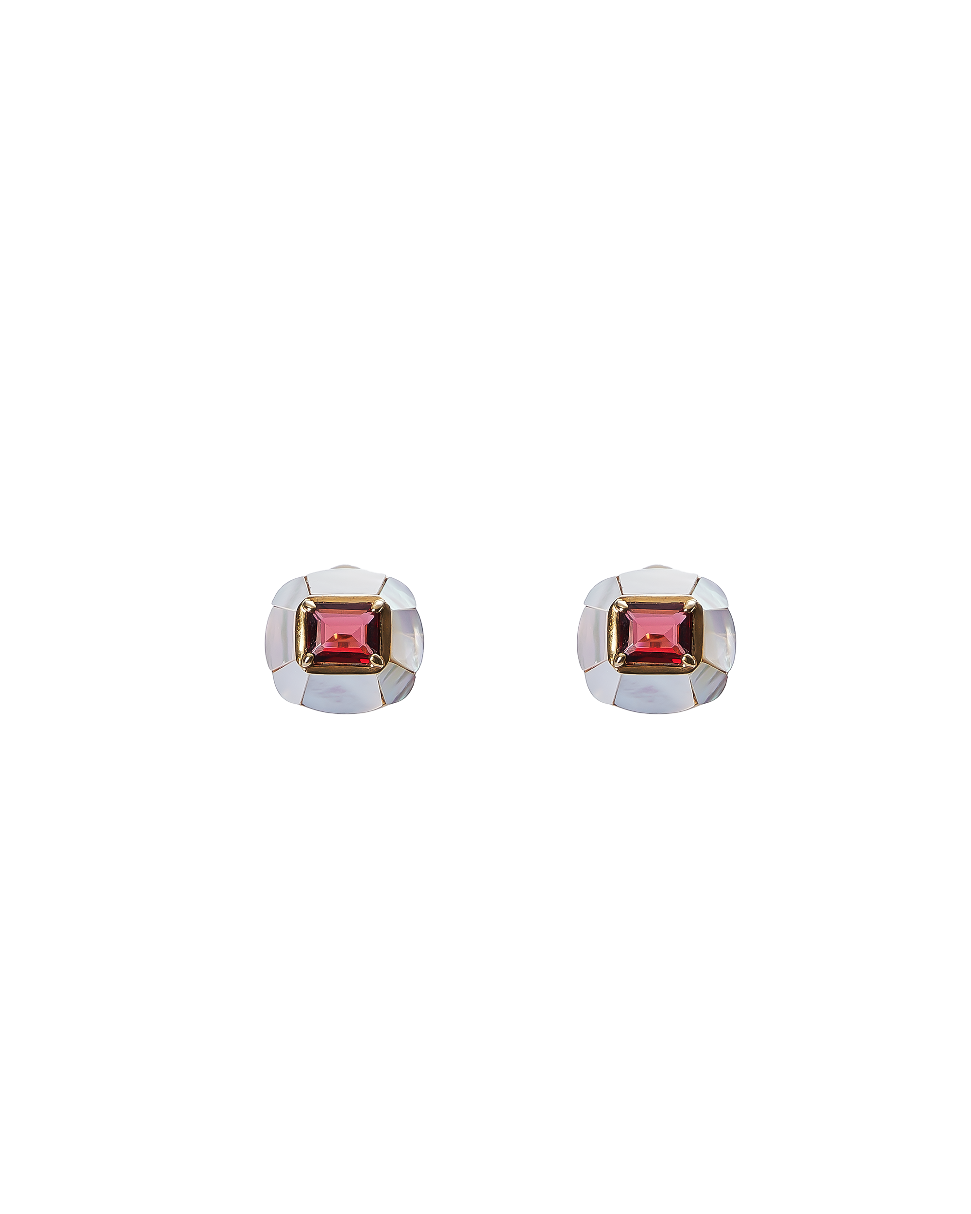 Chamomile Garnet Pierces
