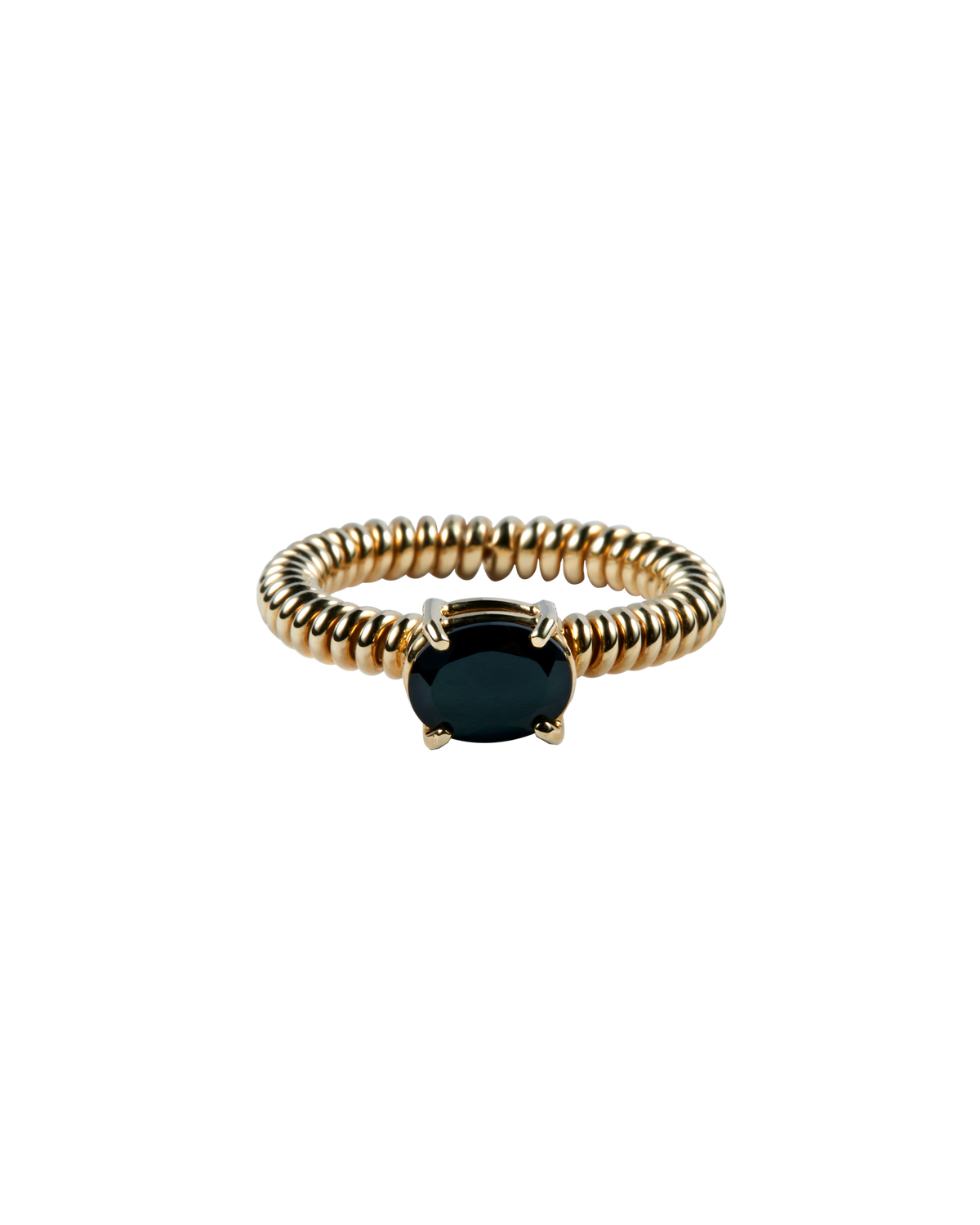 Onyx Spring Stone Ring -Gold-