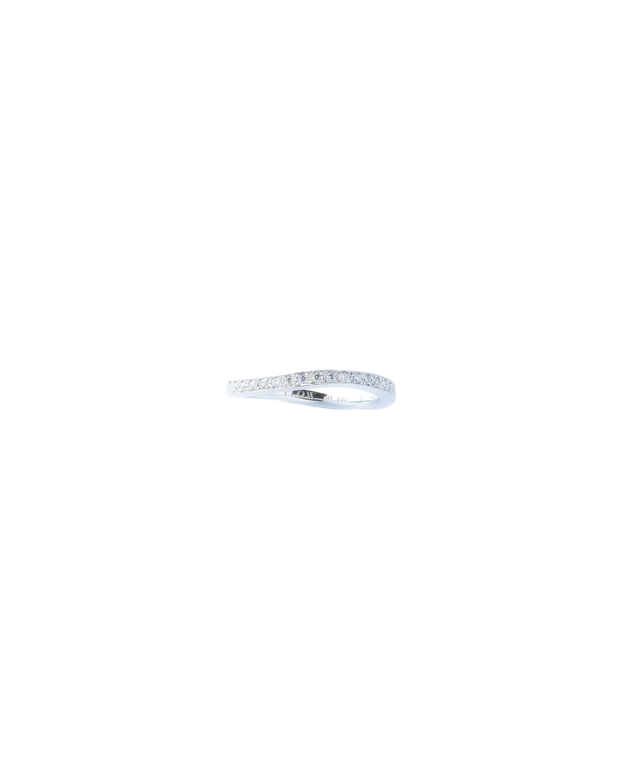 Fortune Wavy Ring Diamond -Pt950-