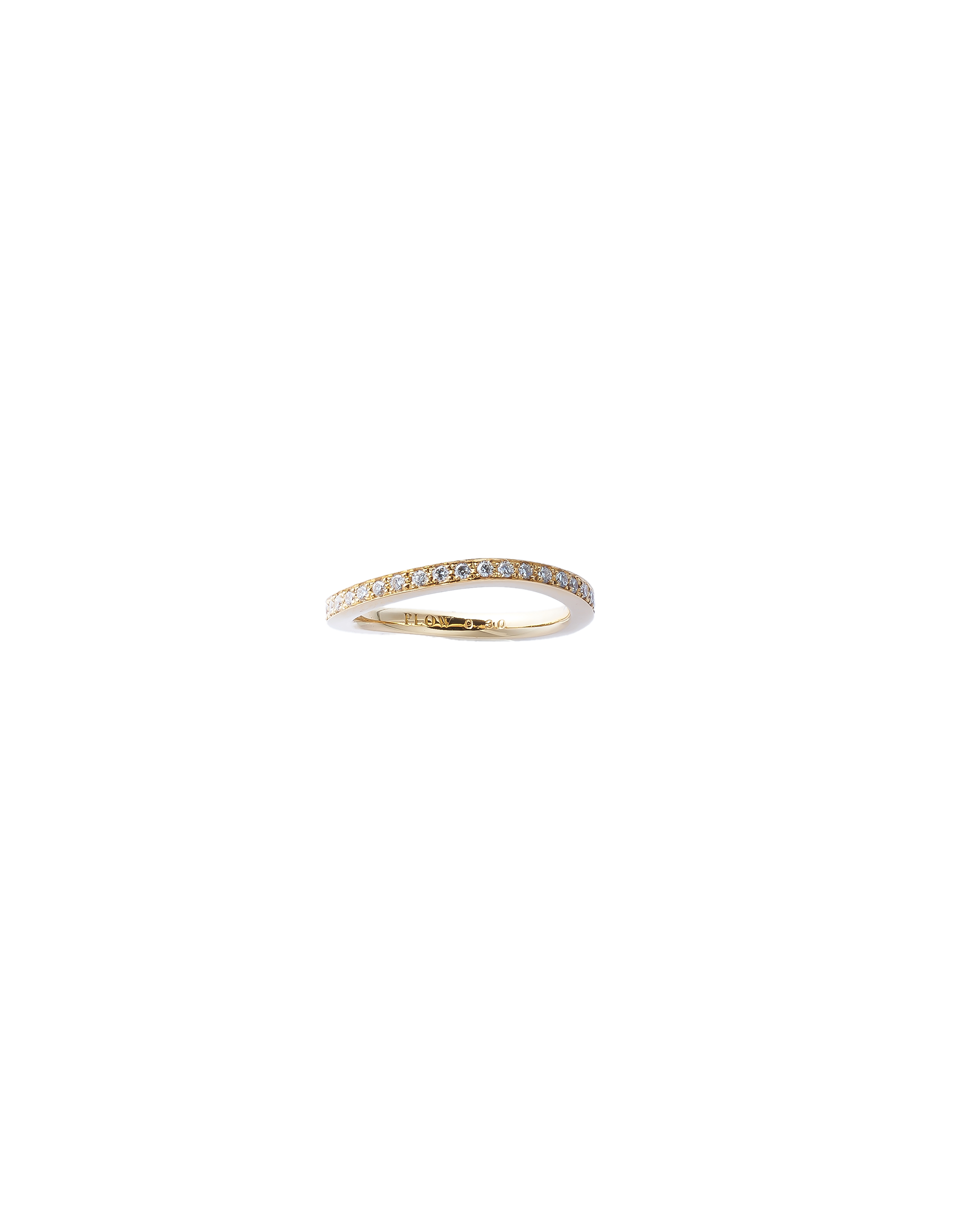 Fortune Wavy Ring Diamond -K18-