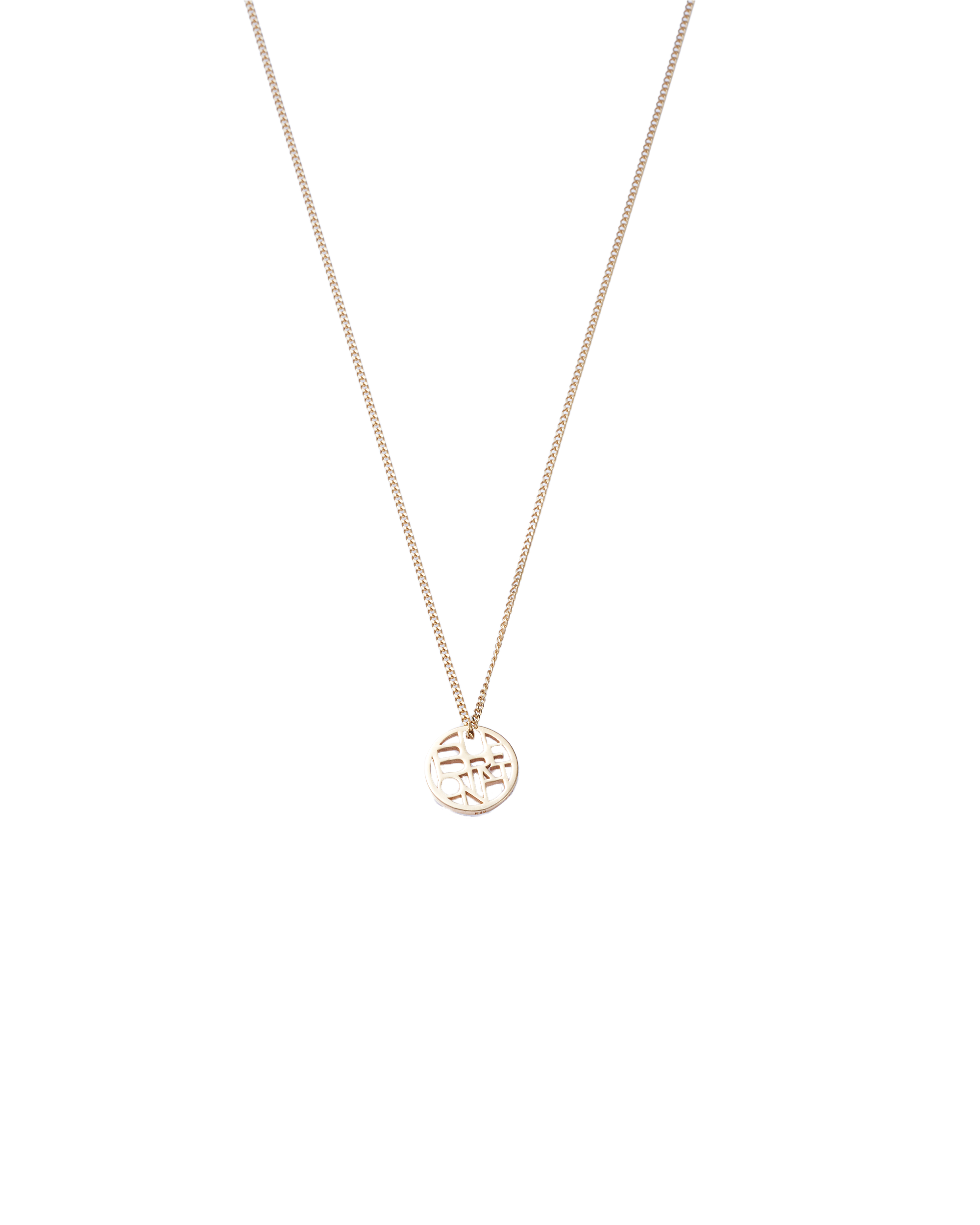 Necklace -Lettering Circle Top-