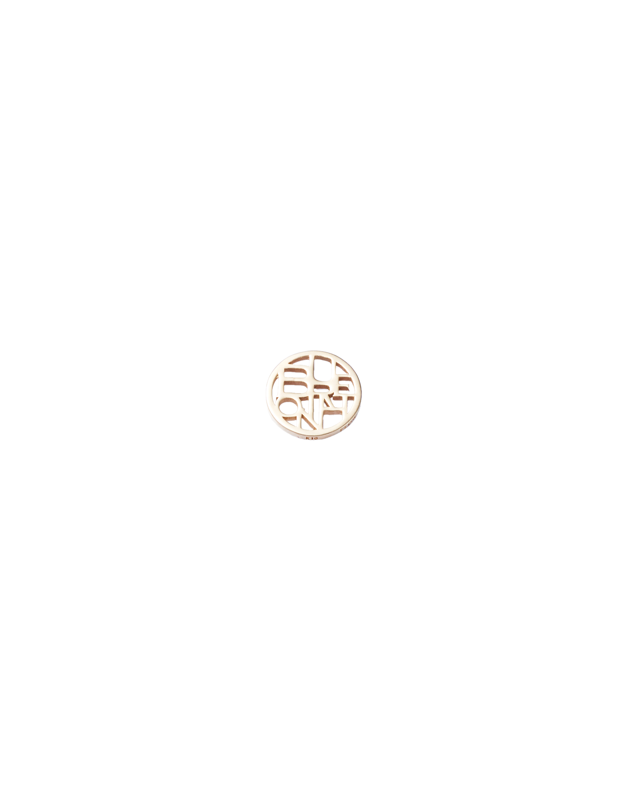 Necklace -Lettering Circle Top-