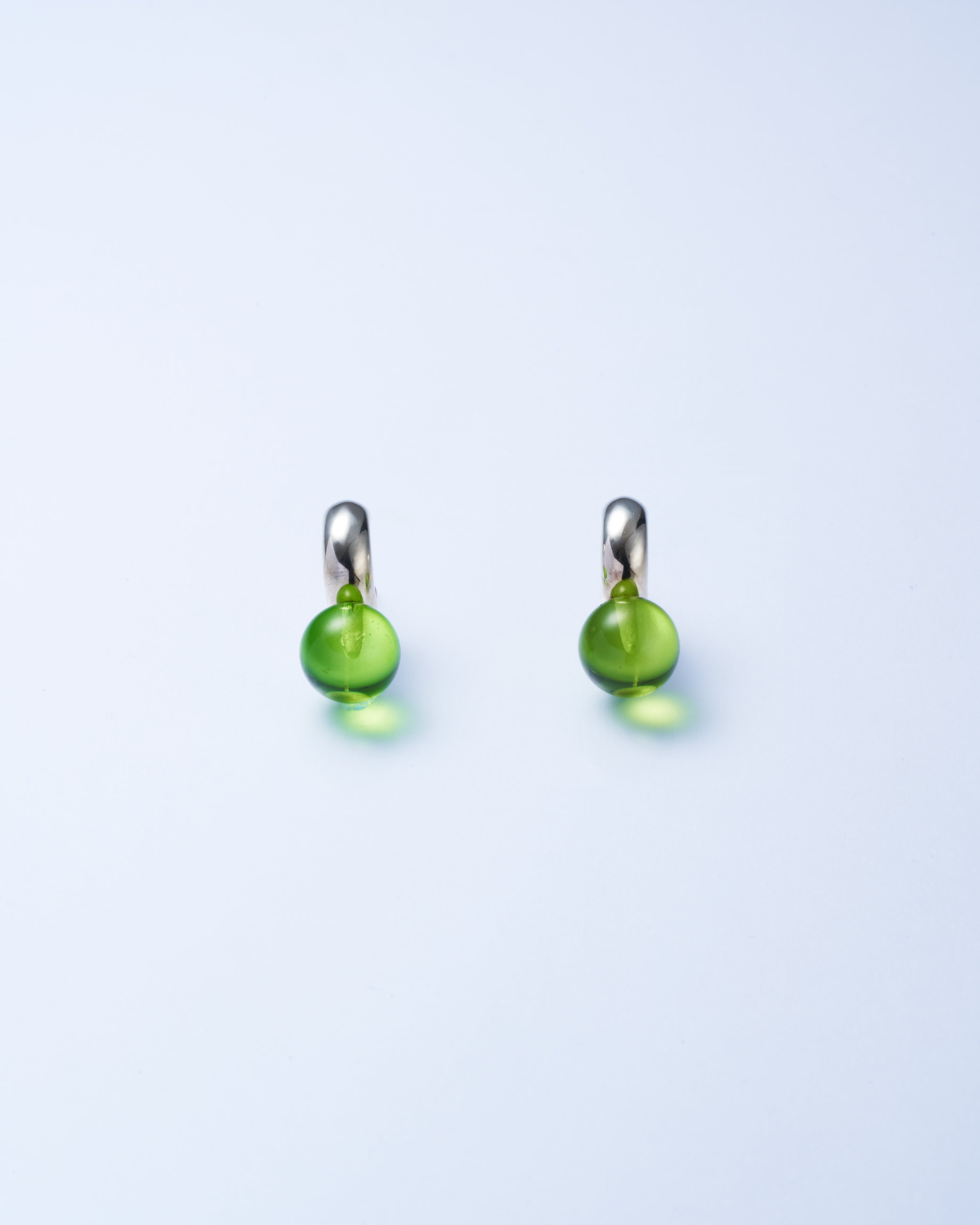 Sunny C Amber Pierce Silver -Green-