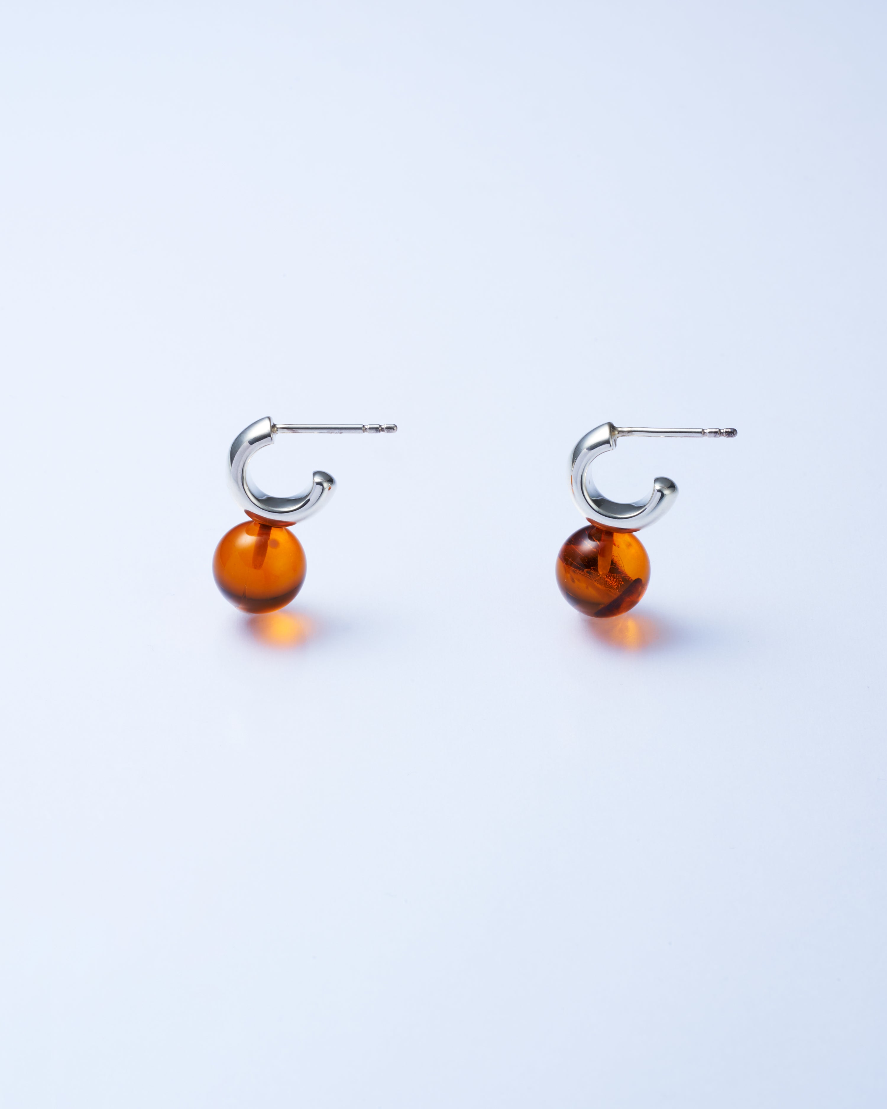 Sunny C Amber Pierce Silver -Brown-