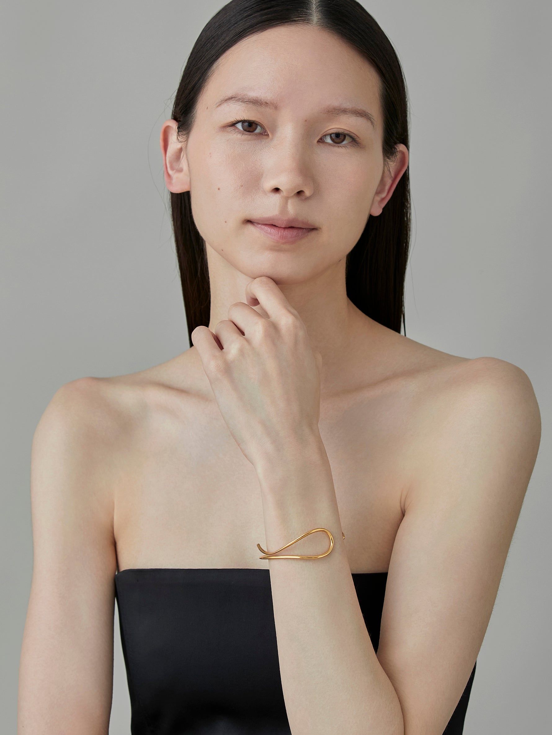 Wave Bangle Calm - Gold -