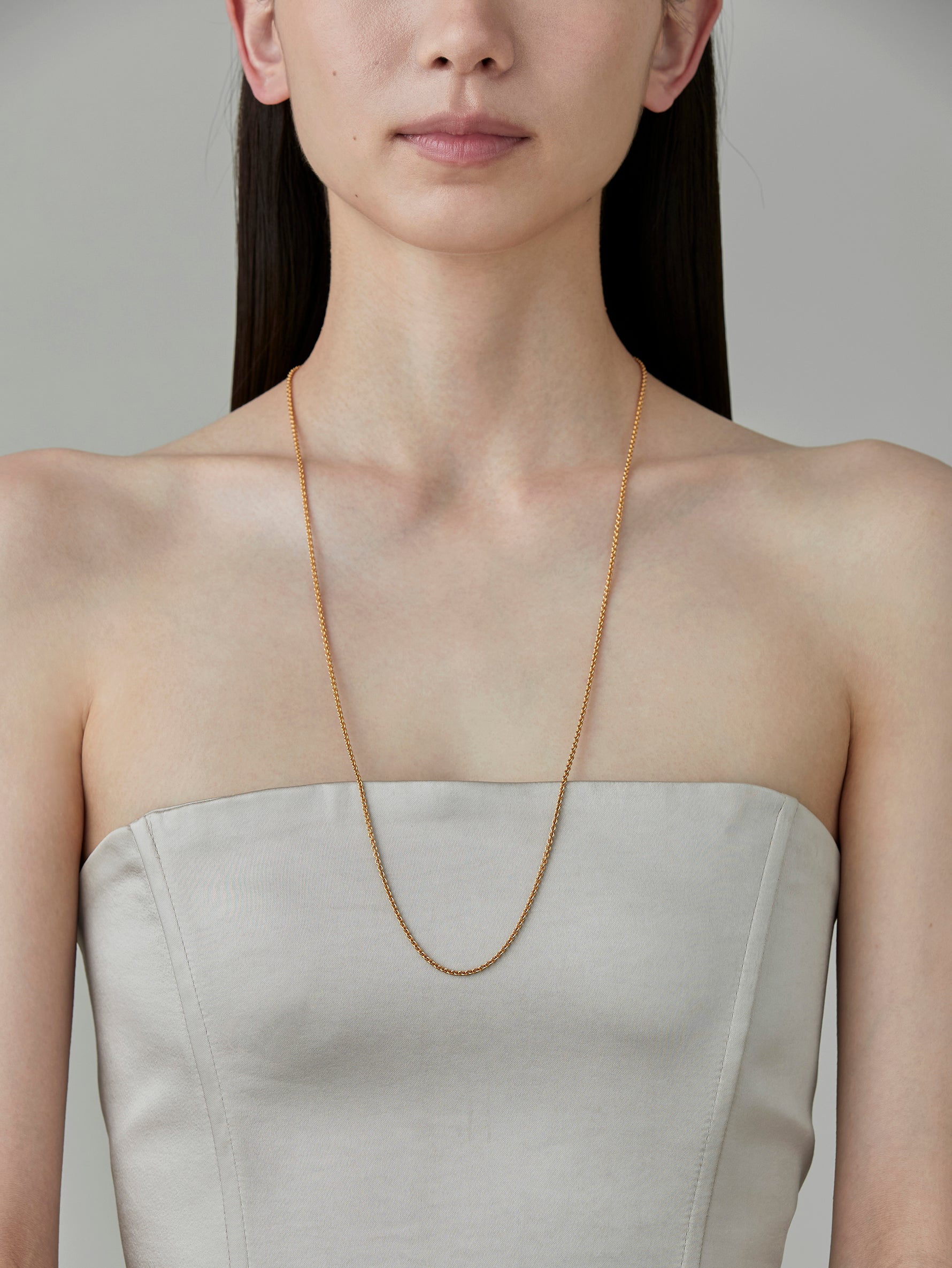 Cord Necklace 90cm -Gold-
