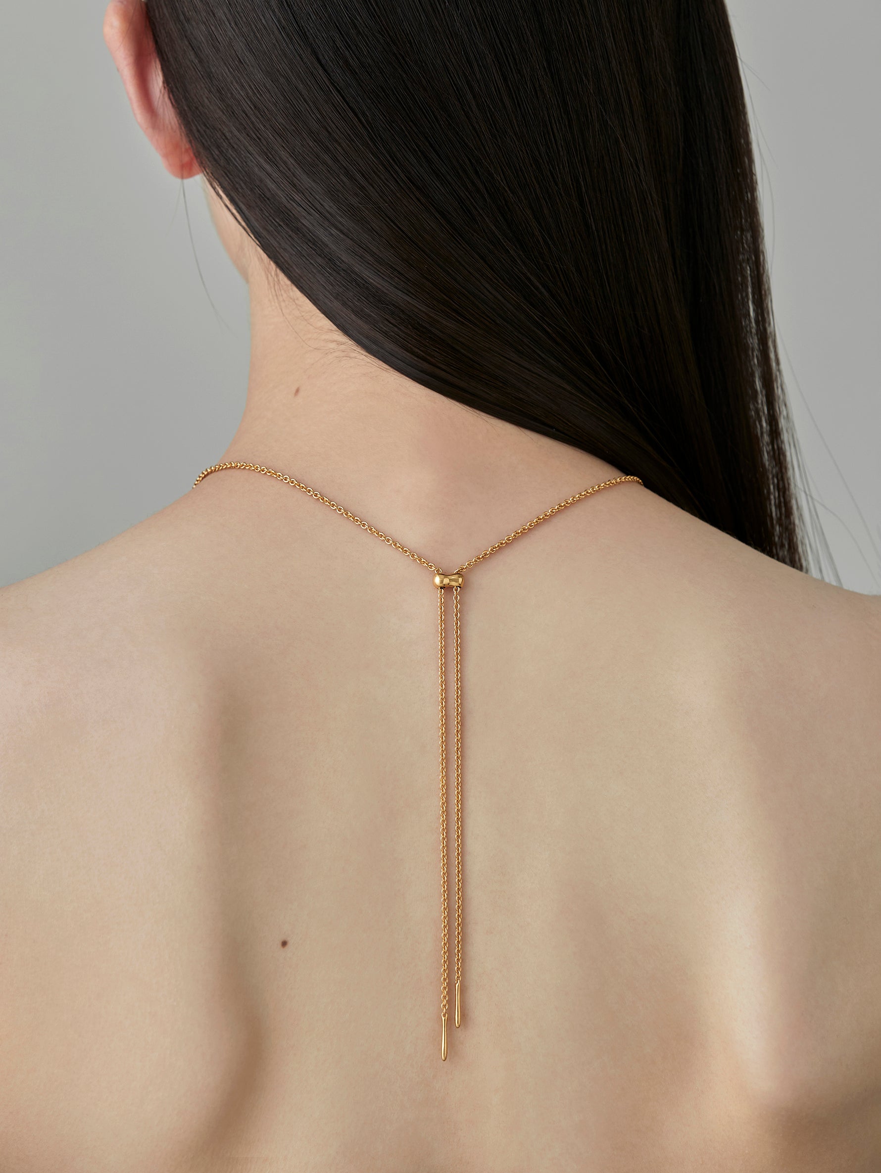Cord Necklace 90cm -Gold-
