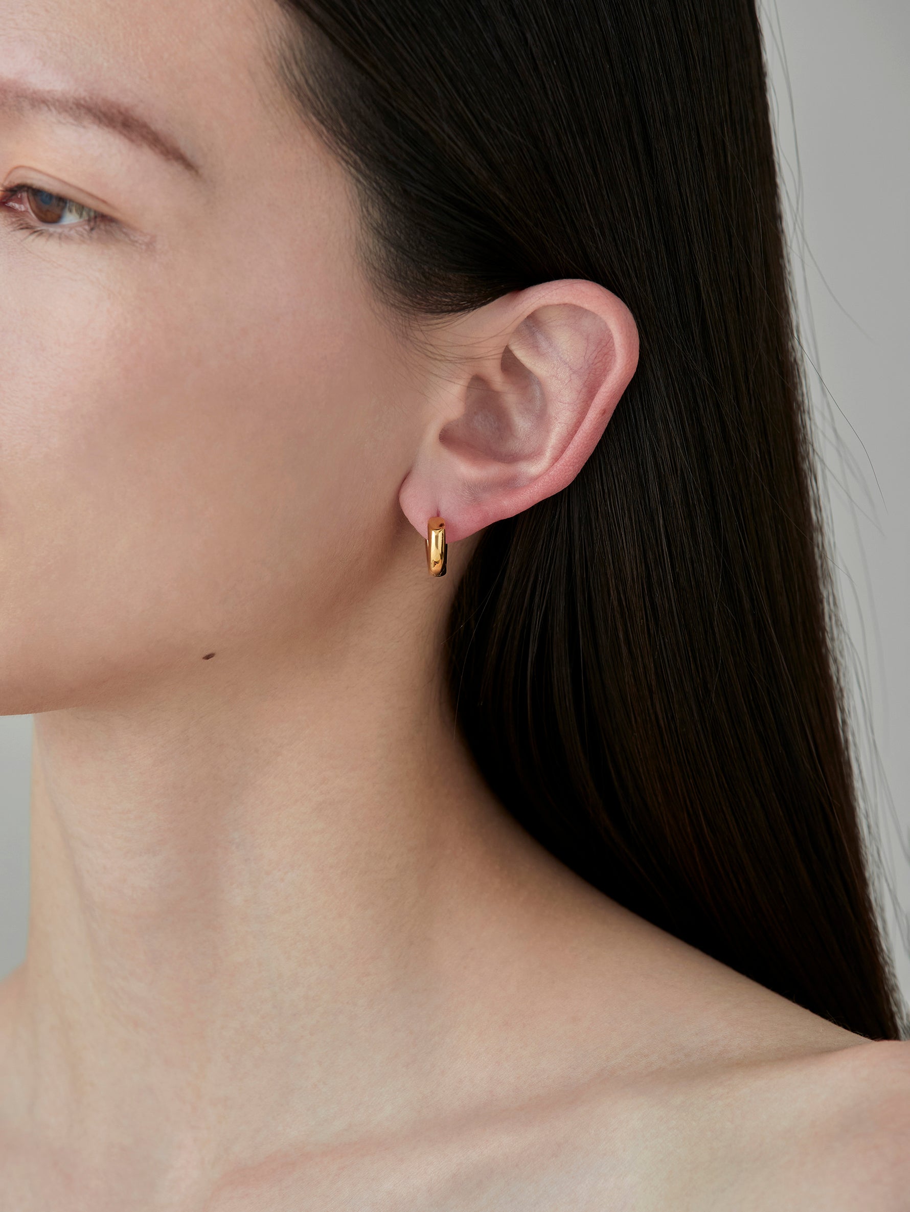 Calla Lily Pierces Diamond -Gold-