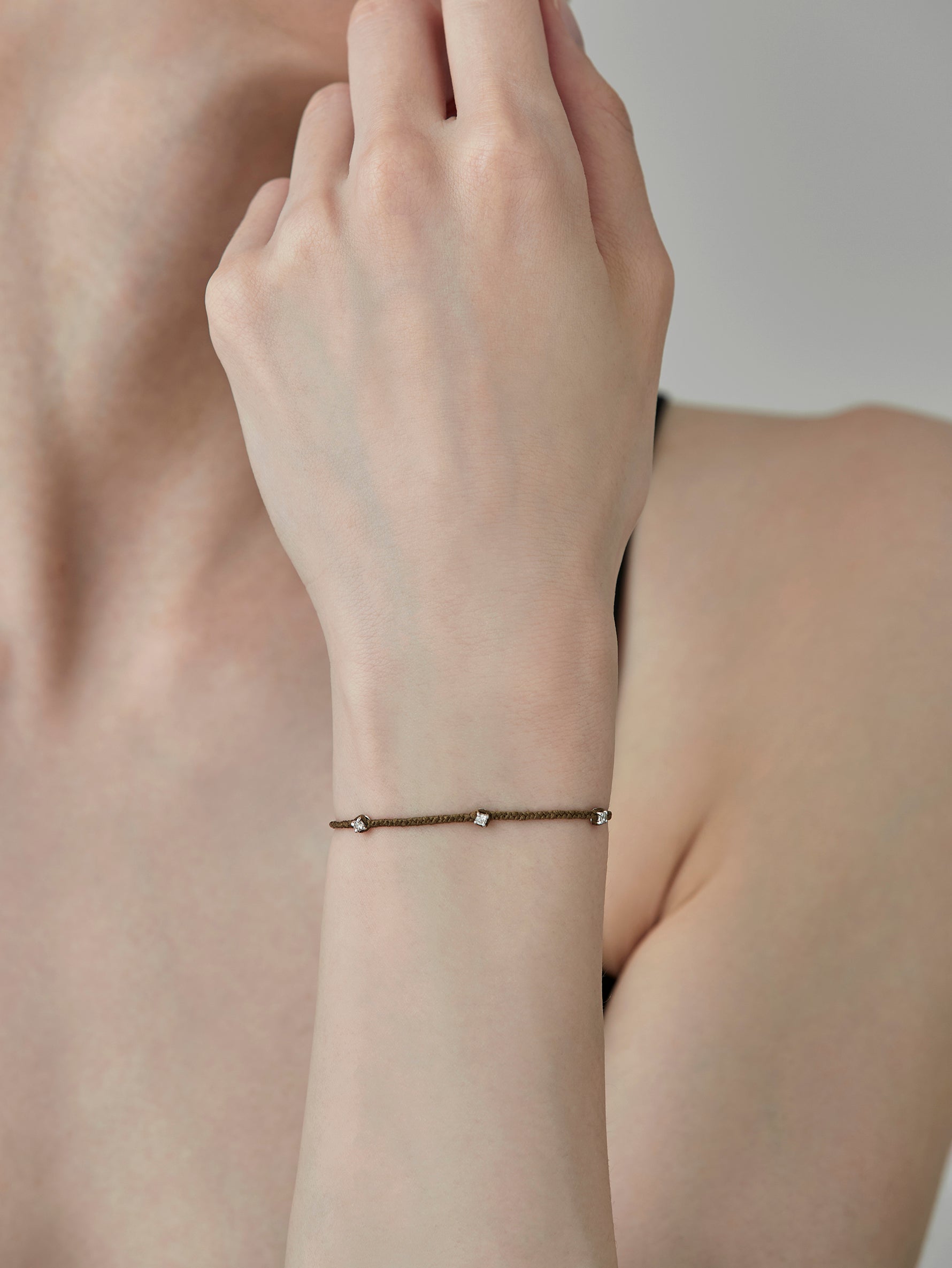 Pure Silk Bracelet 3 Diamond - Silver -