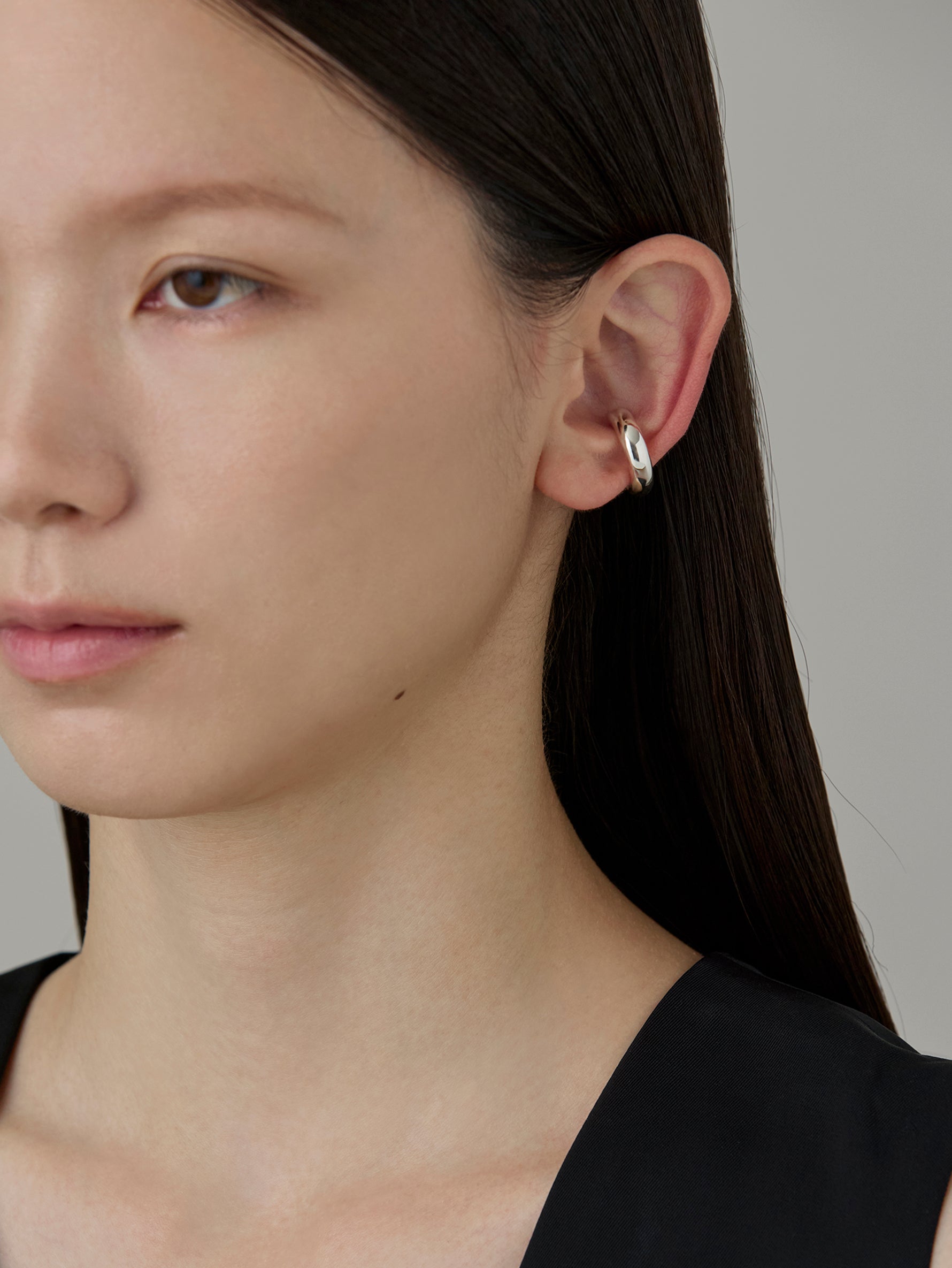 Drop Earcuff -Silver-