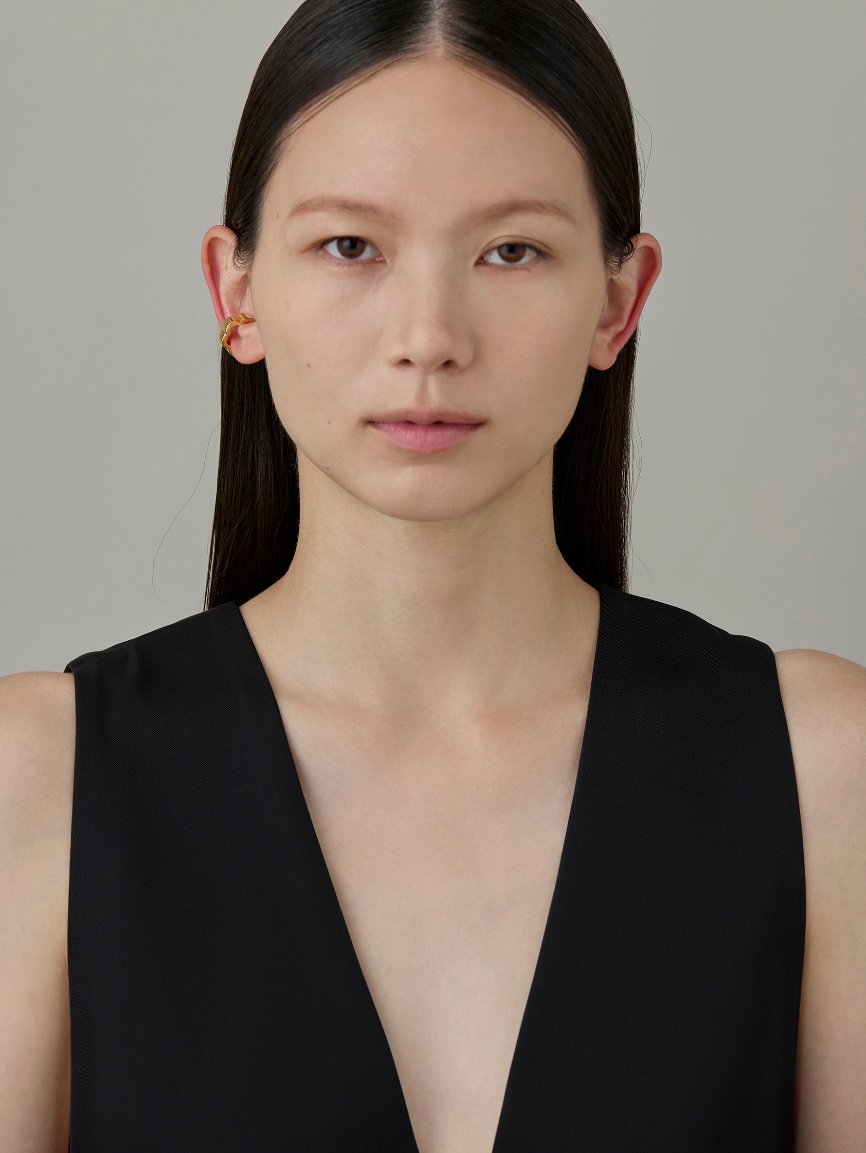 Flower Line Earcuff S -Gold-