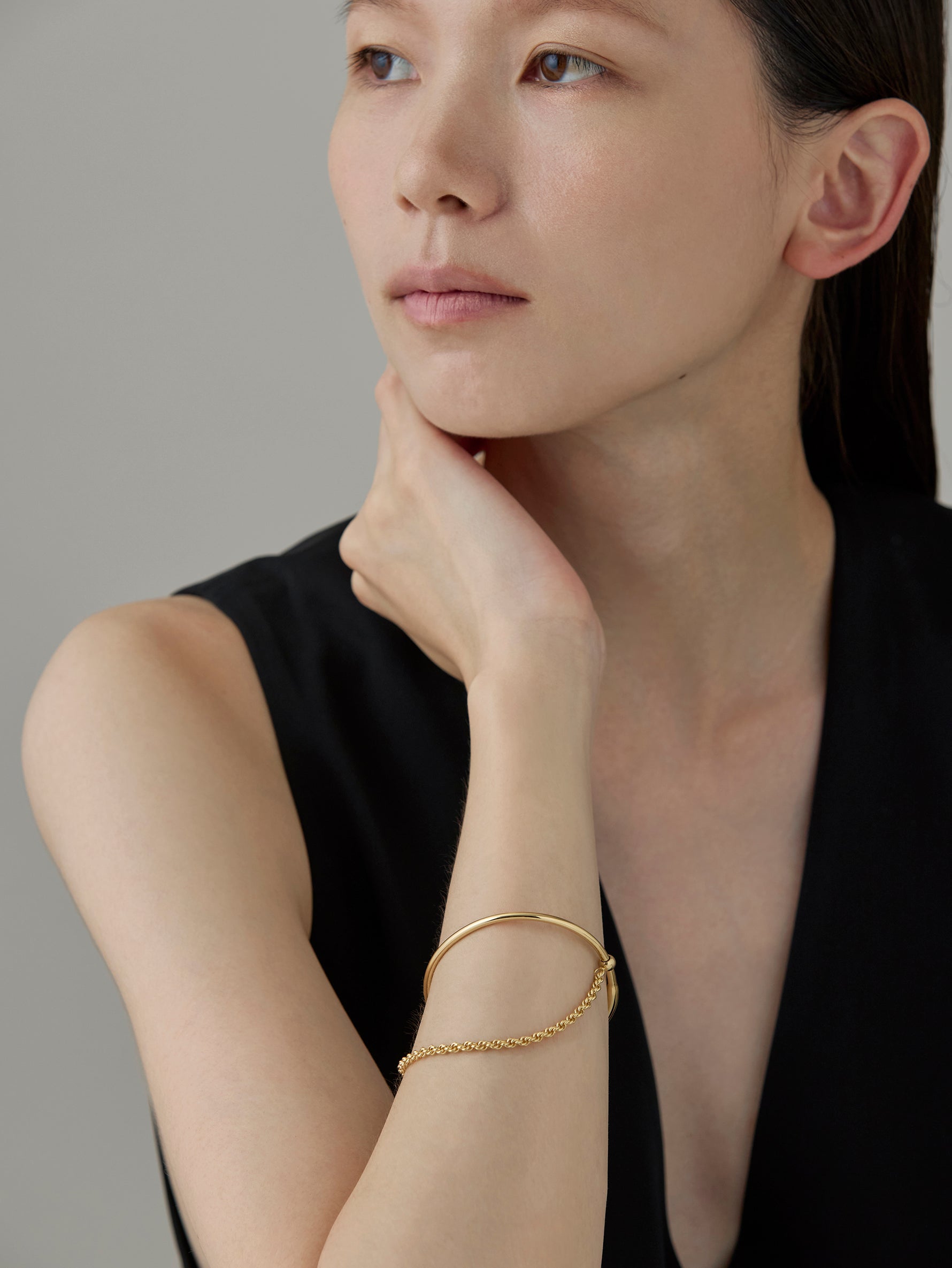 Flower Stalk Bracelet -Gold-