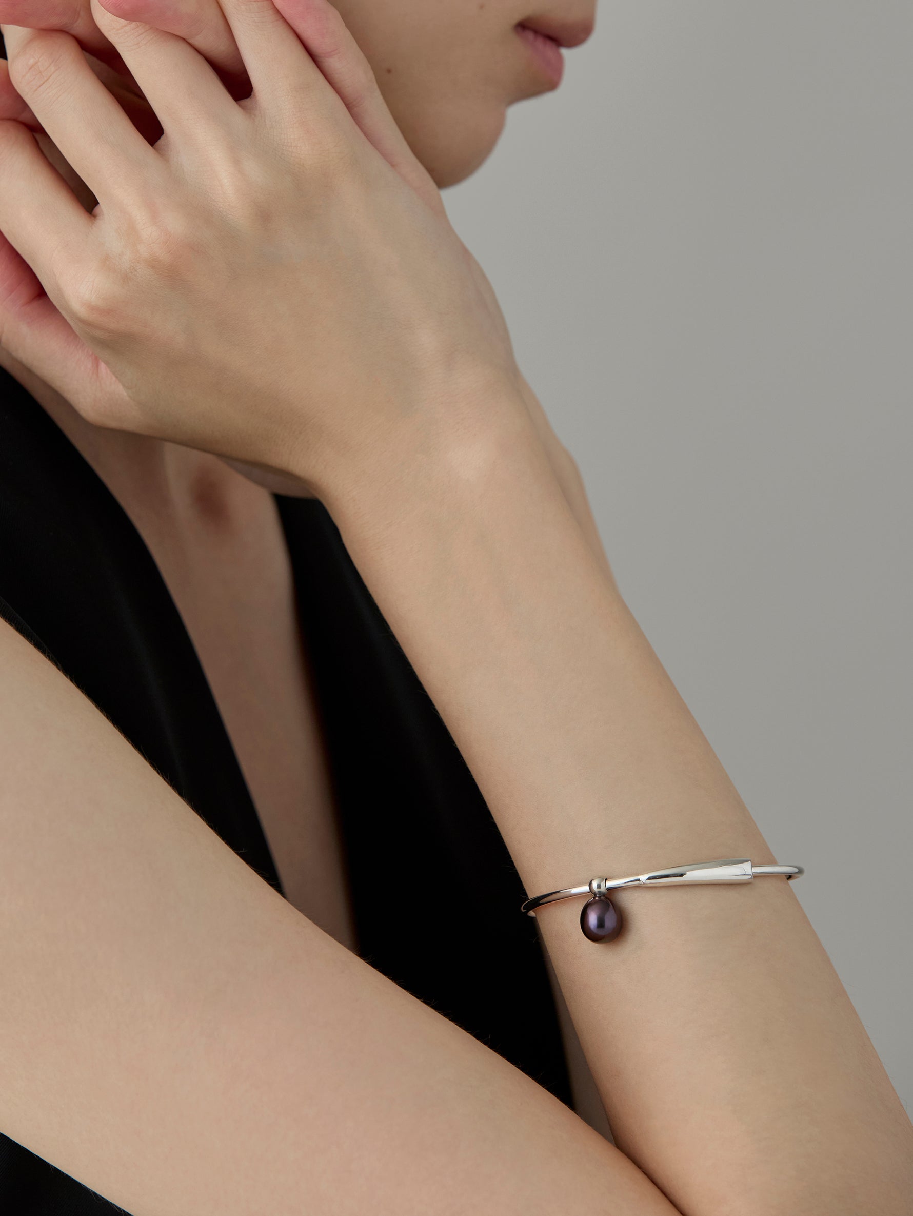 Flower Stalk Bracelet -Silver-