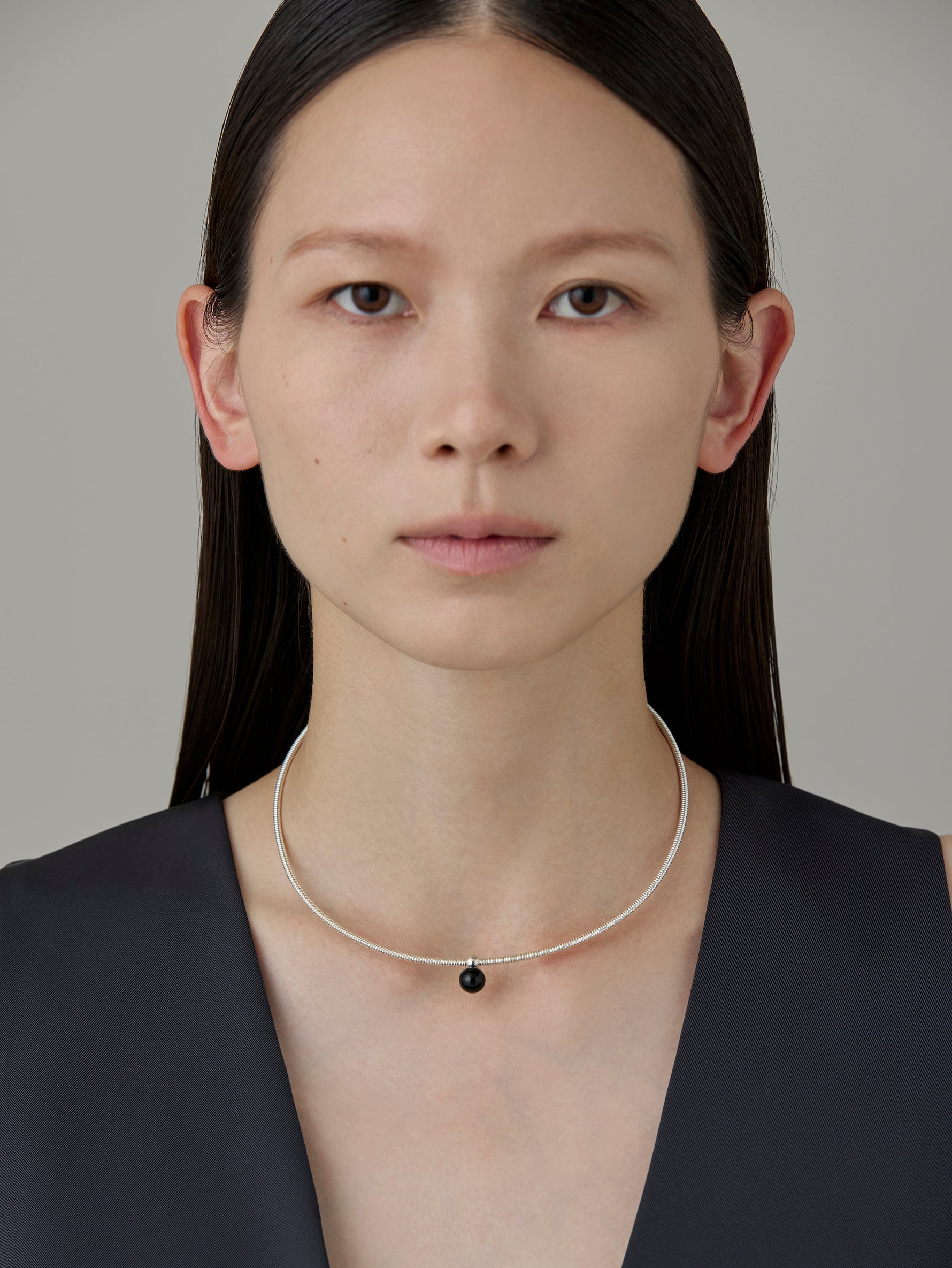 Spring Choker -Silver-