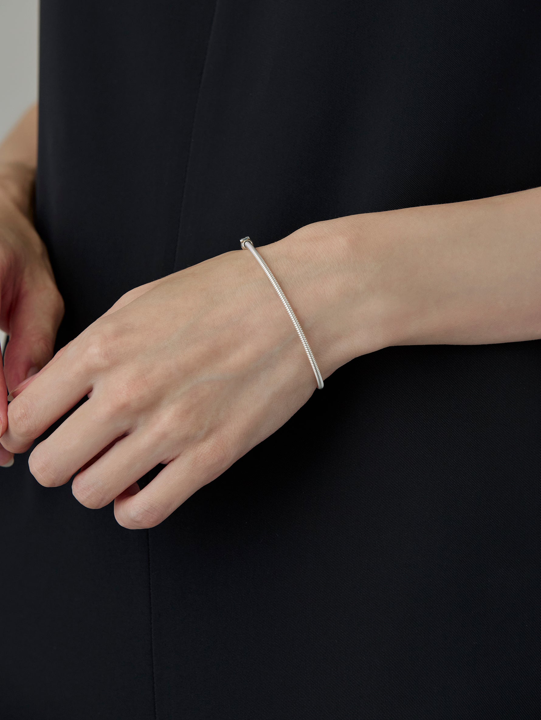 Spring Bracelet Custom -Silver-