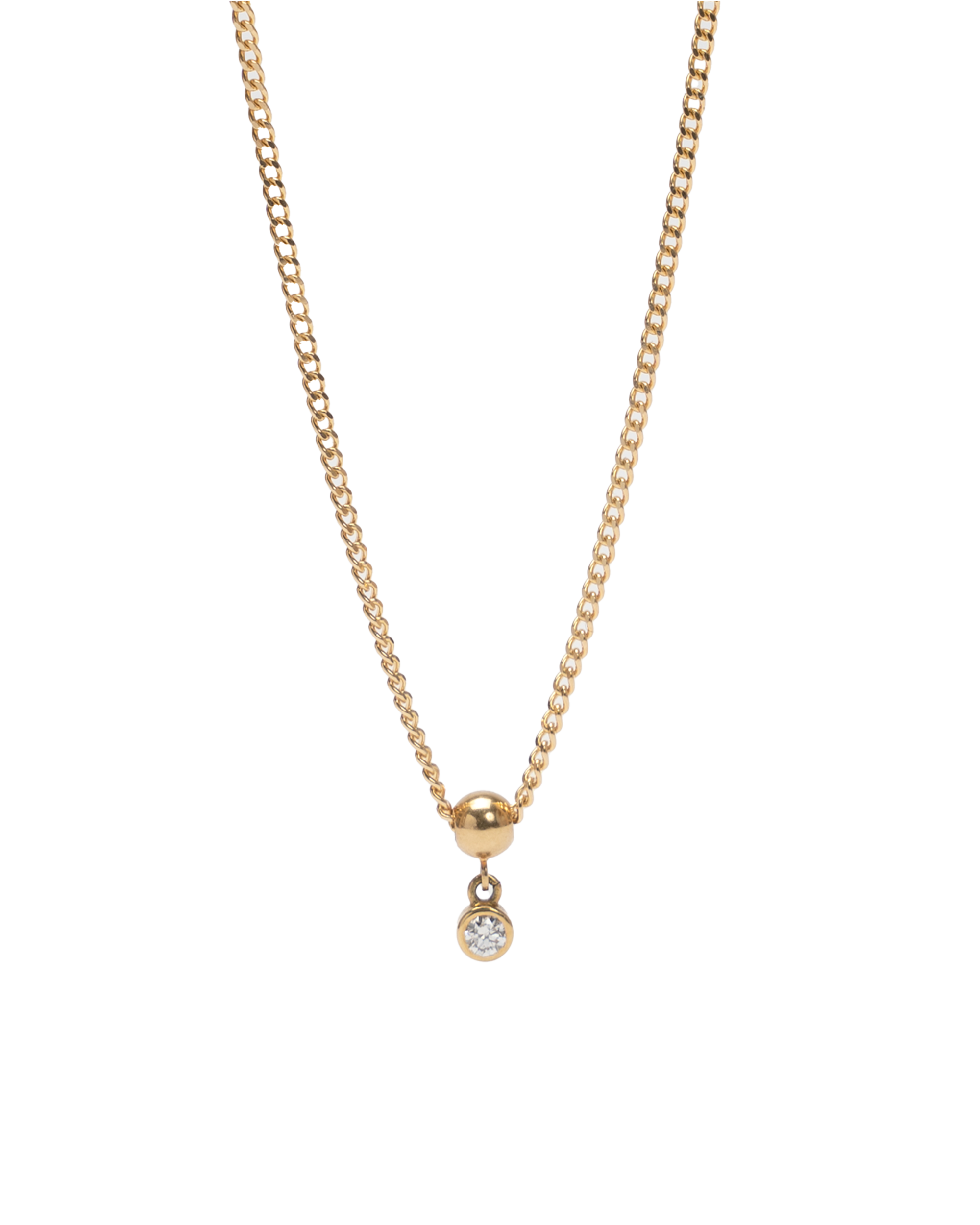 Necklace -Charm One Diamond-
