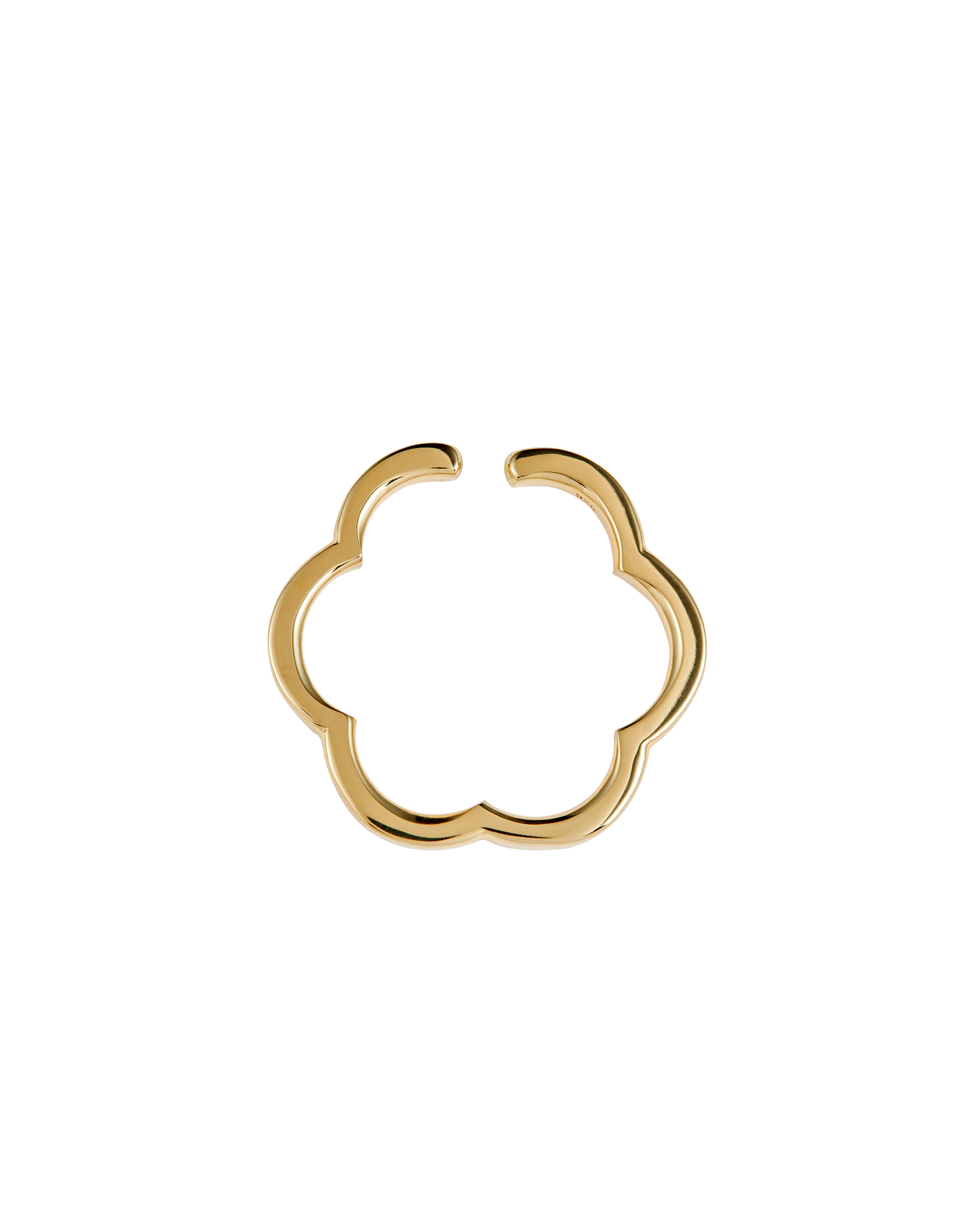 Flower Line Earcuff L -Gold-