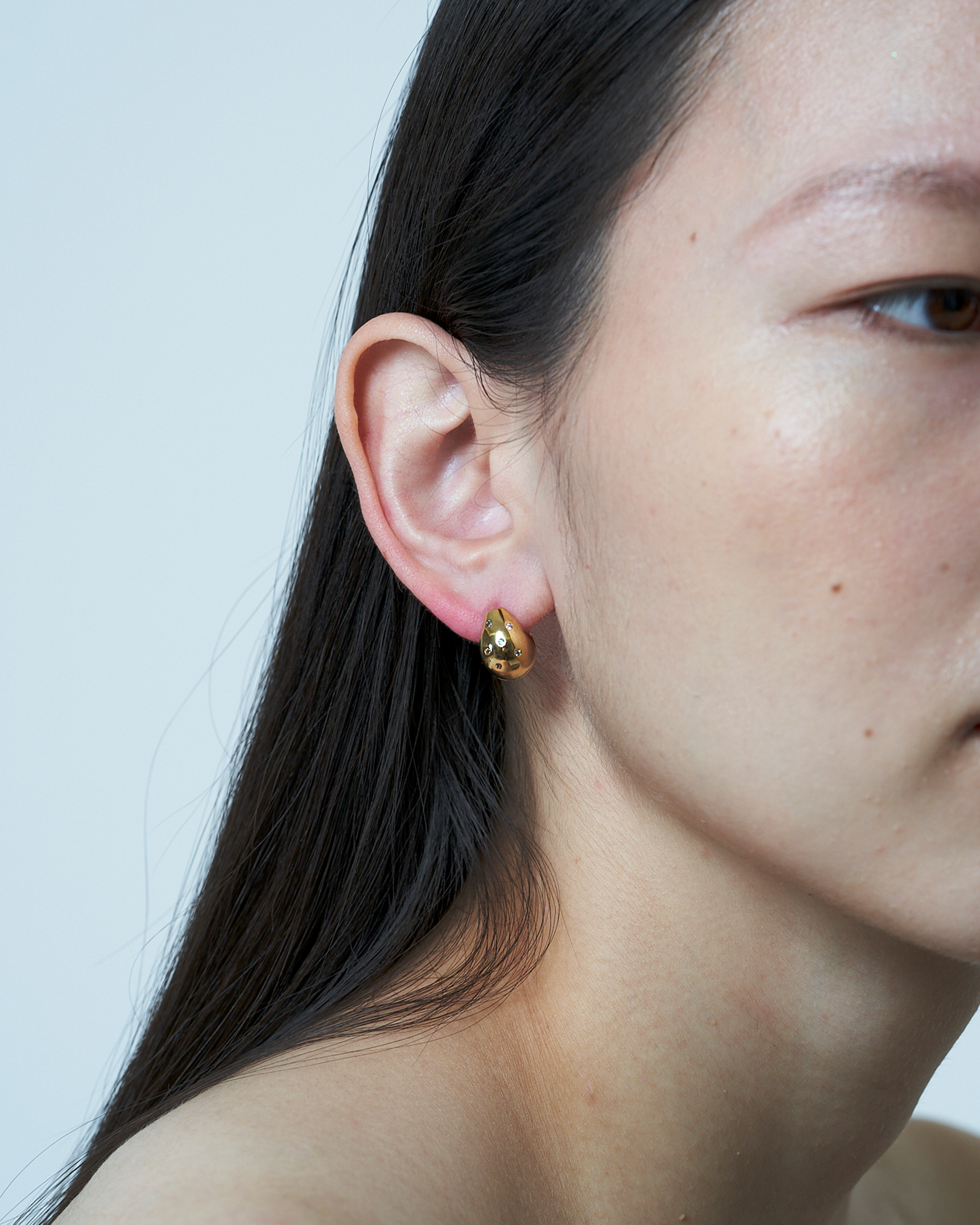 Drop Pierce S Multi Stone -K10-