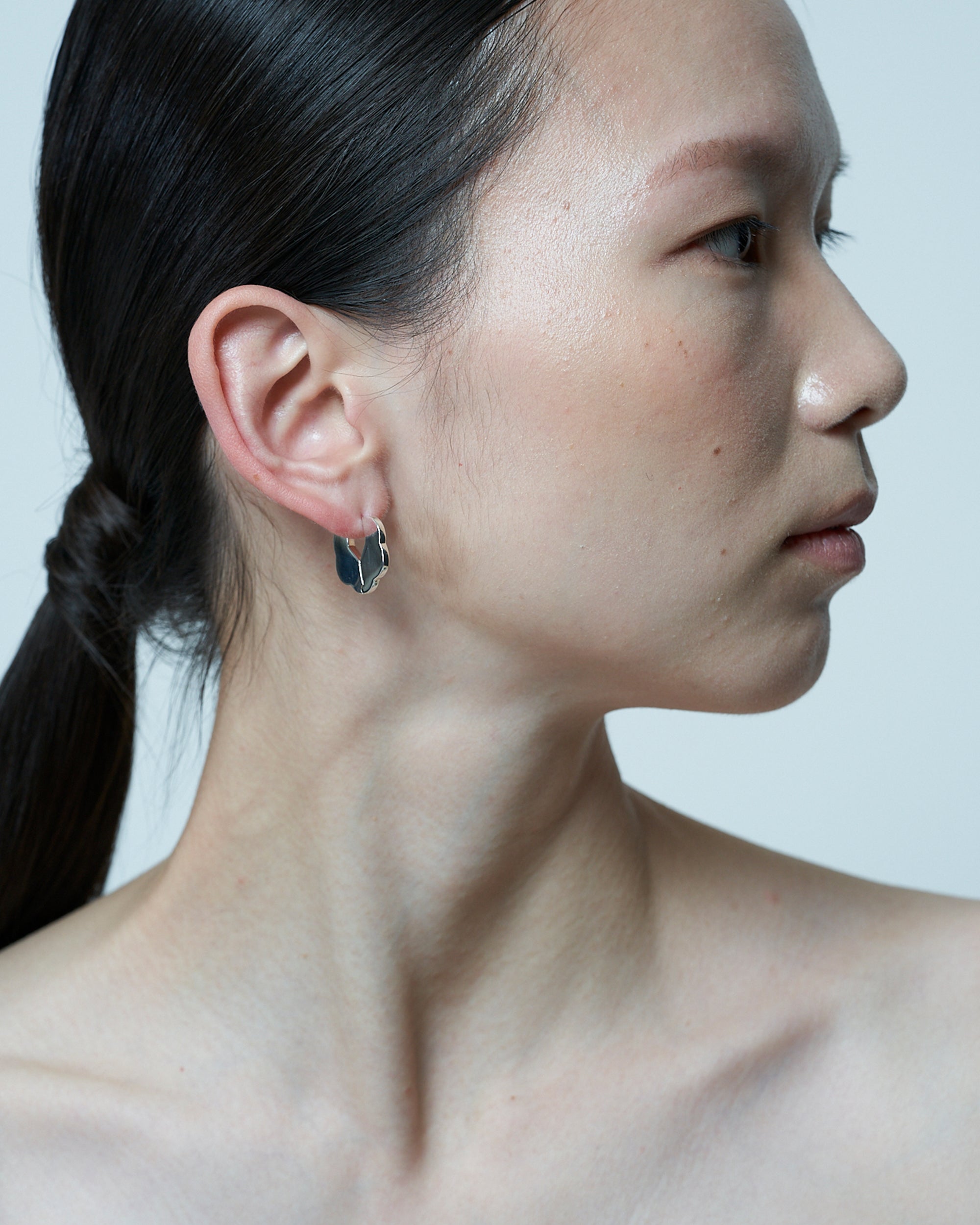 Flower Pierce S -Silver-