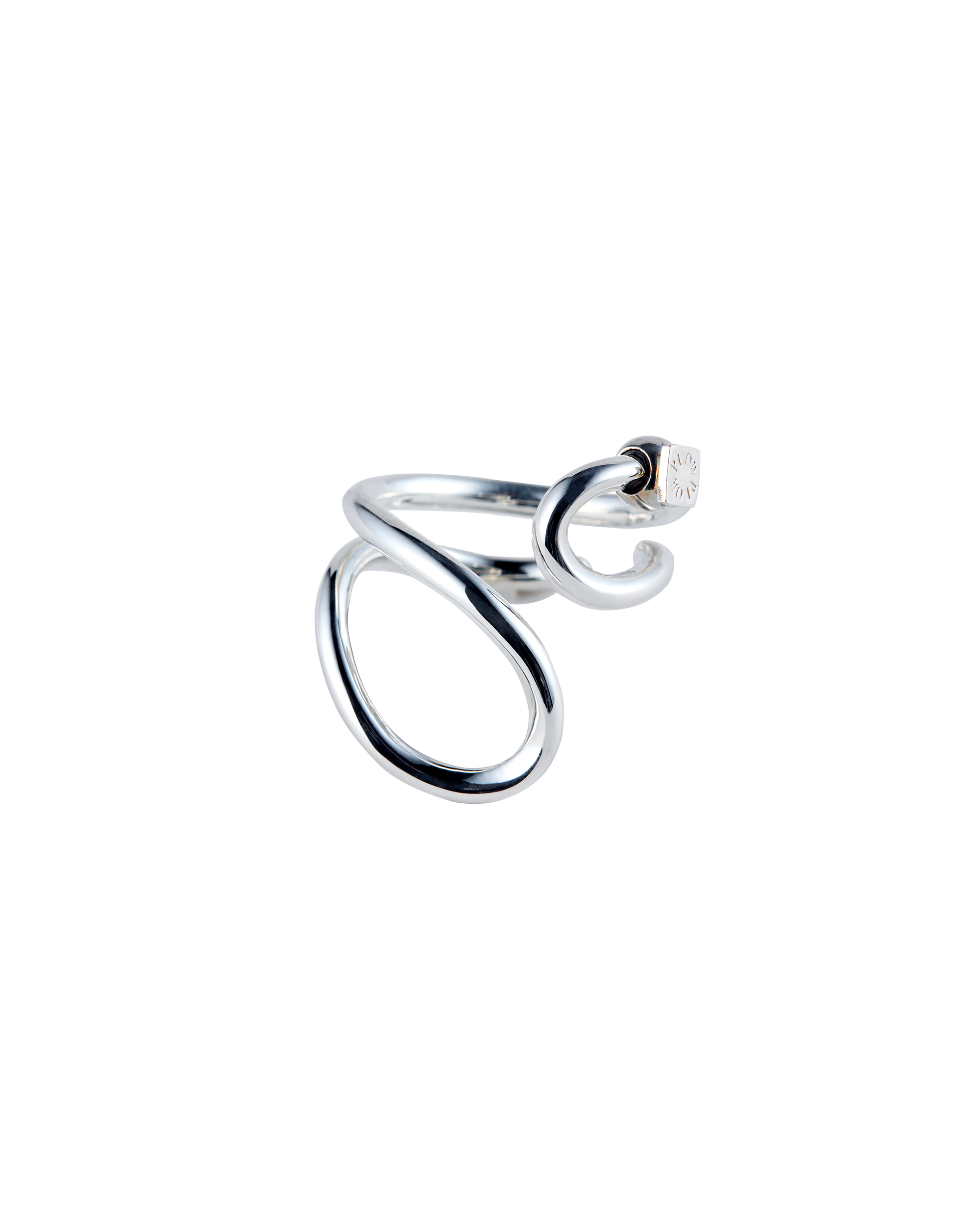 Wave Ring -Hug- Silver