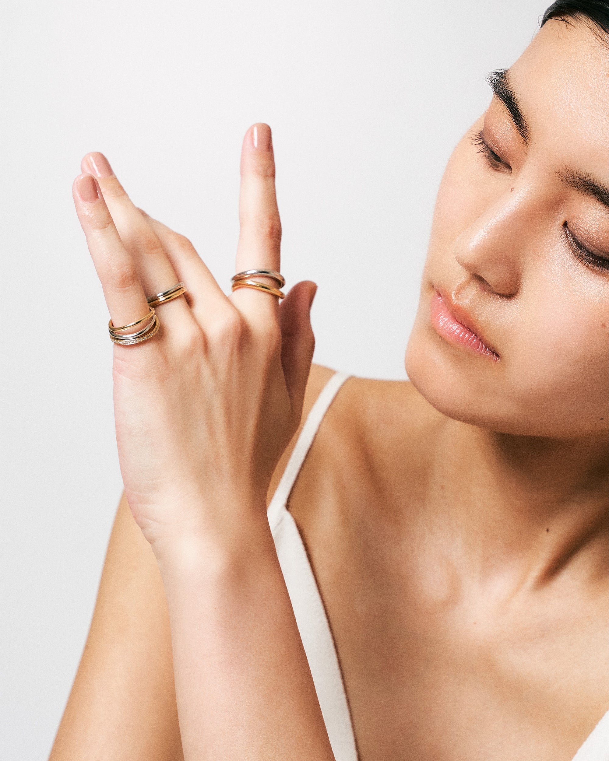 Fortune Wavy Ring M -K18-
