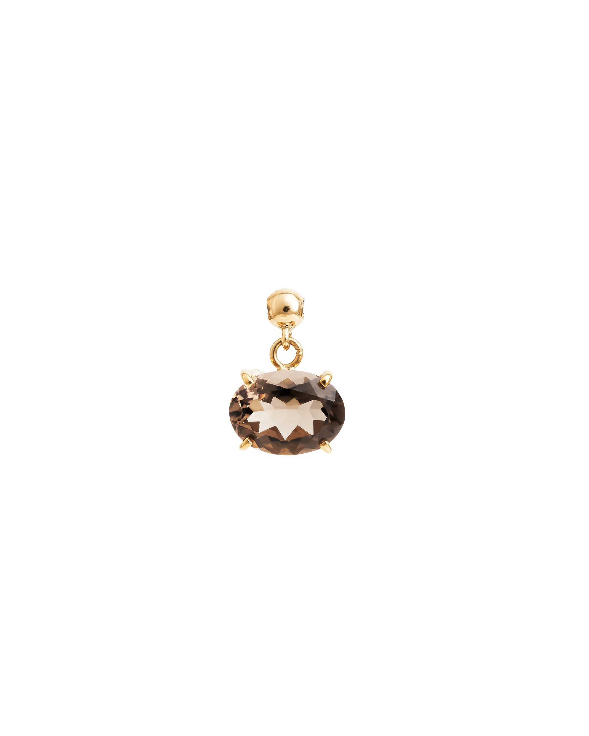 Charm Smoky Quartz -K18-