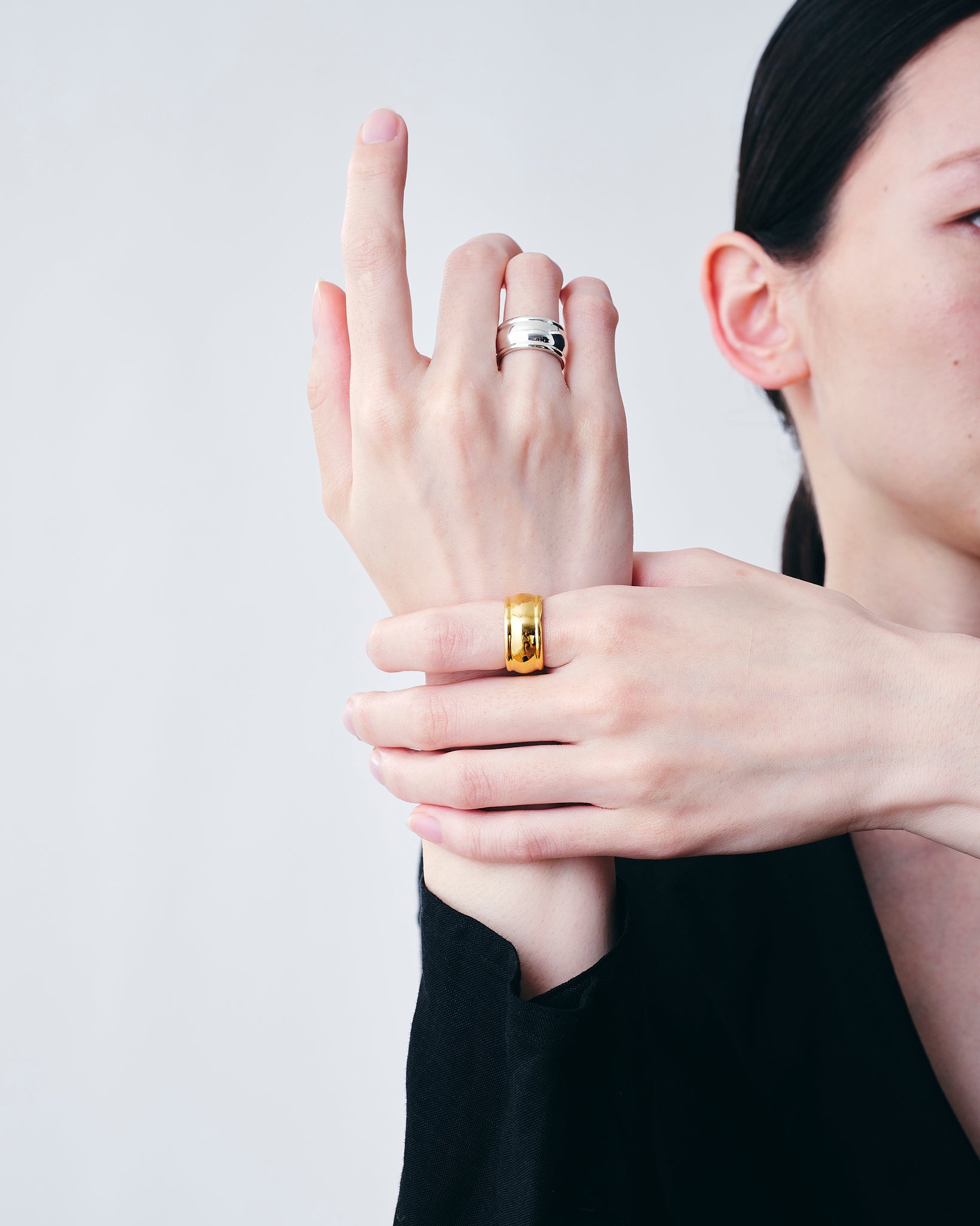Roll Ring Medium -Gold-