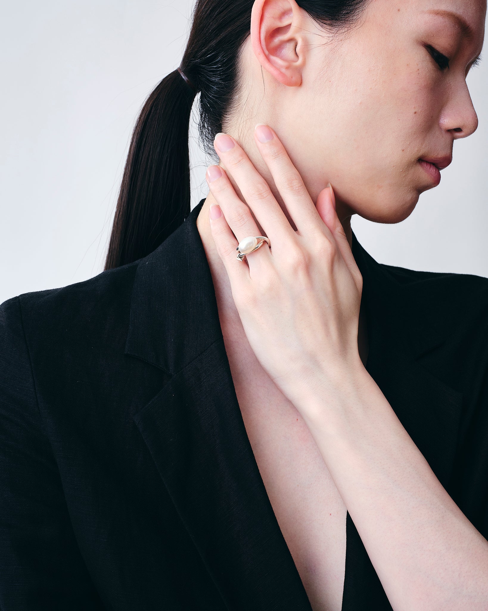 Wave Ear Cuff -Wish- Silver