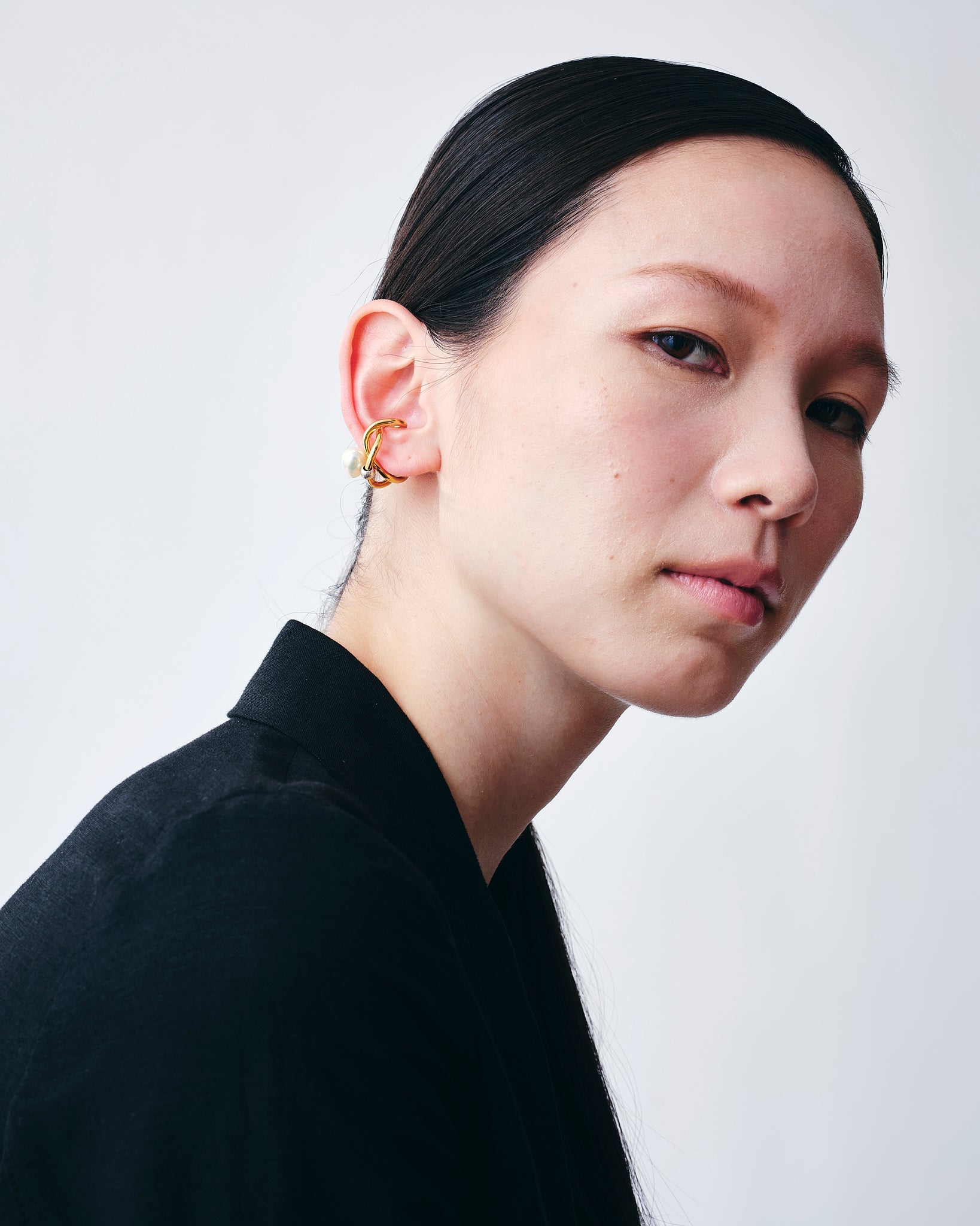 Wave Ear Cuff -Wish- Gold