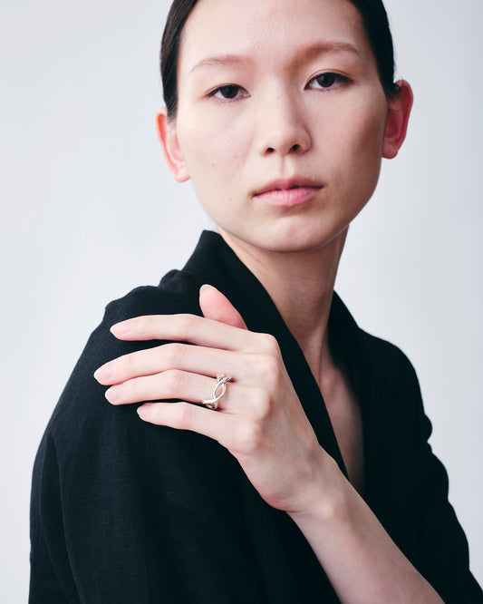 Wave Ear Cuff -Wish- Silver