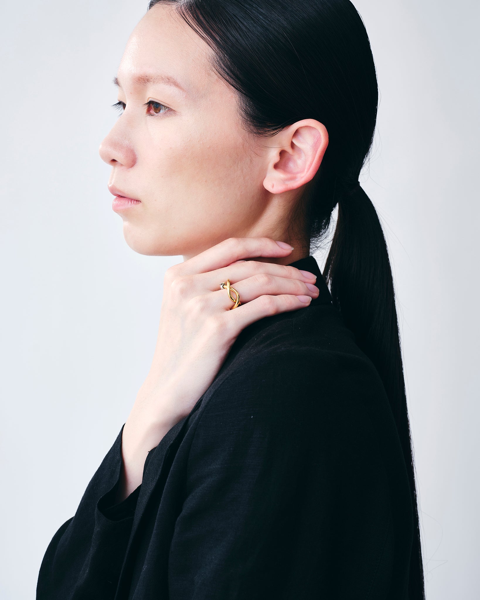 Wave Ear Cuff -Wish- Gold