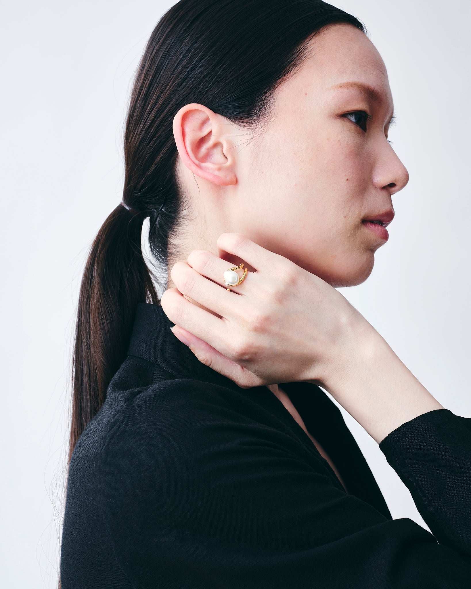 《Select Set: 大草 直子さん》Wave Ring -Calm- Gold