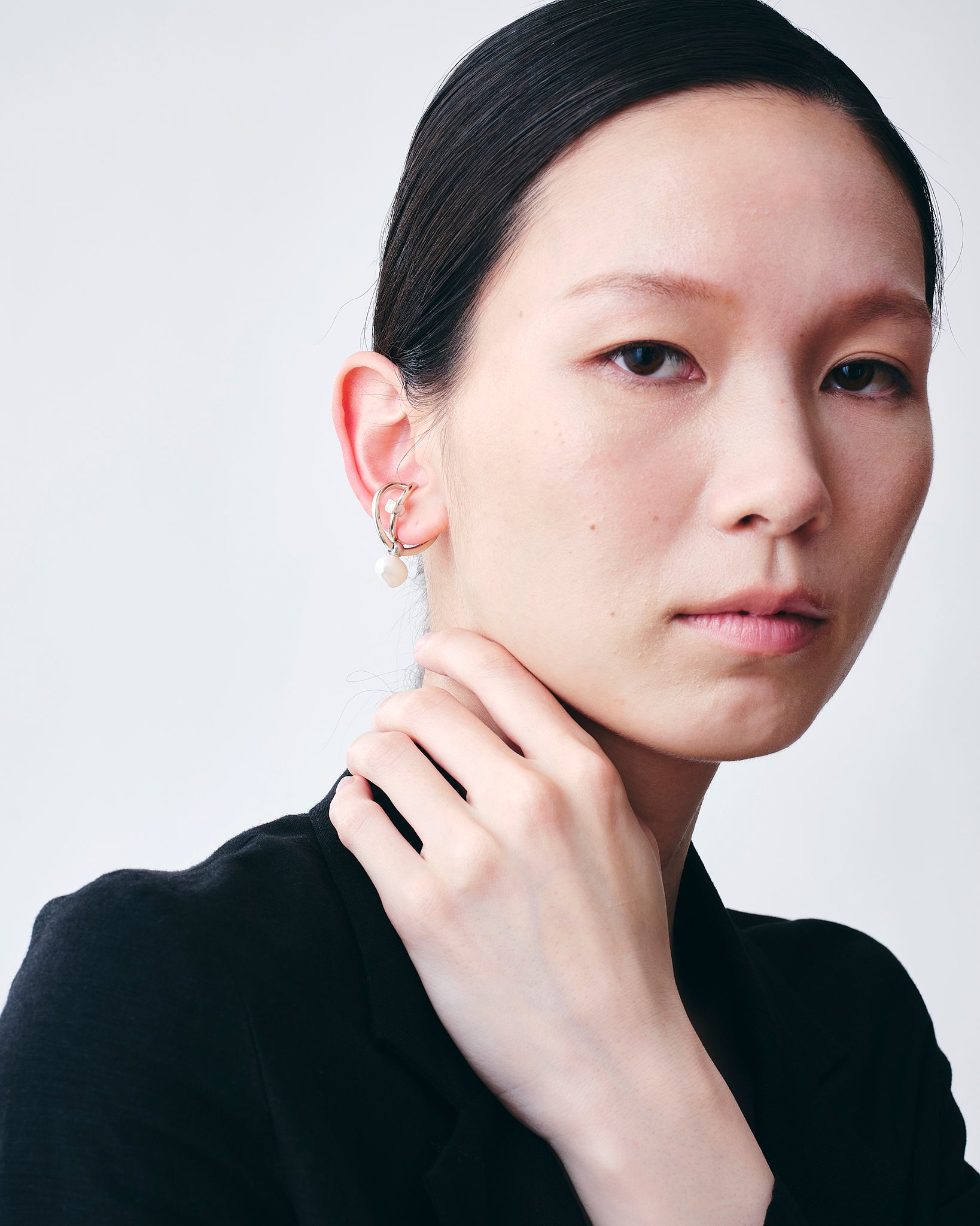Wave Ear Cuff -Fell- Silver