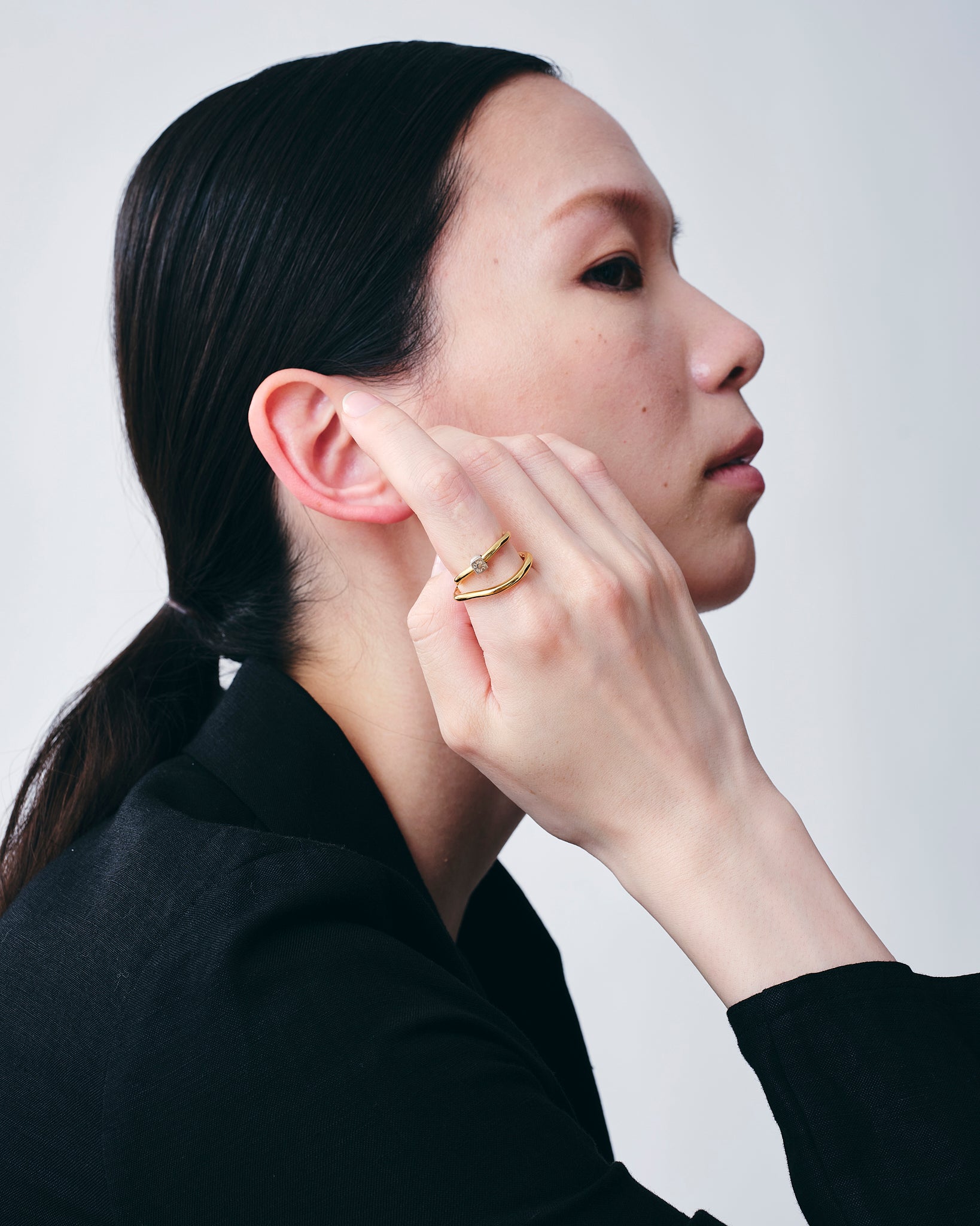 Wave Ring -Peace- Gold