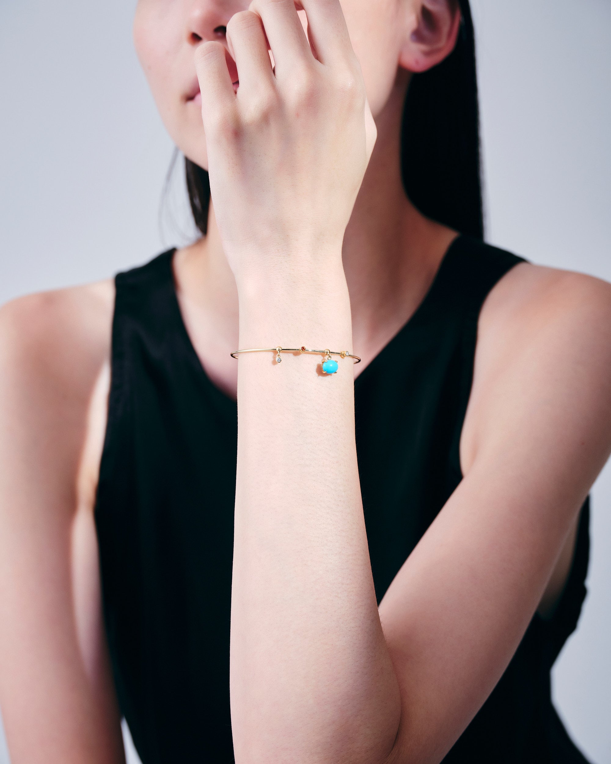 Charm Turquoise -K18-