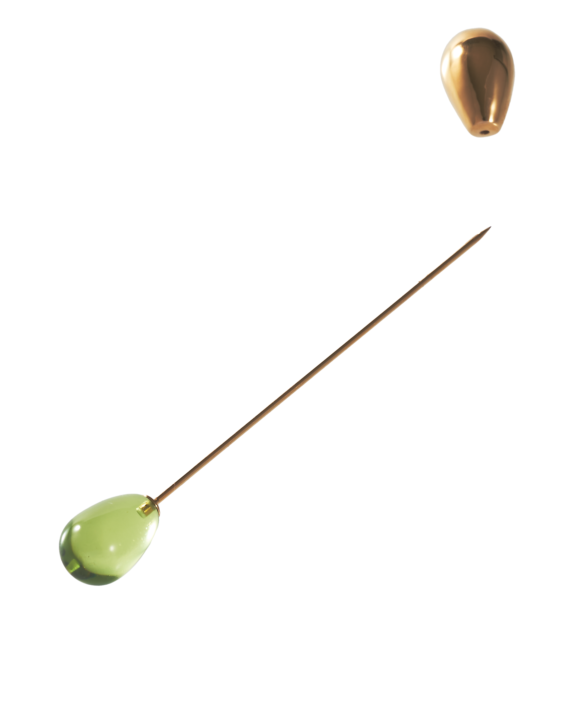 Drop Line Pin -Amber Gold-