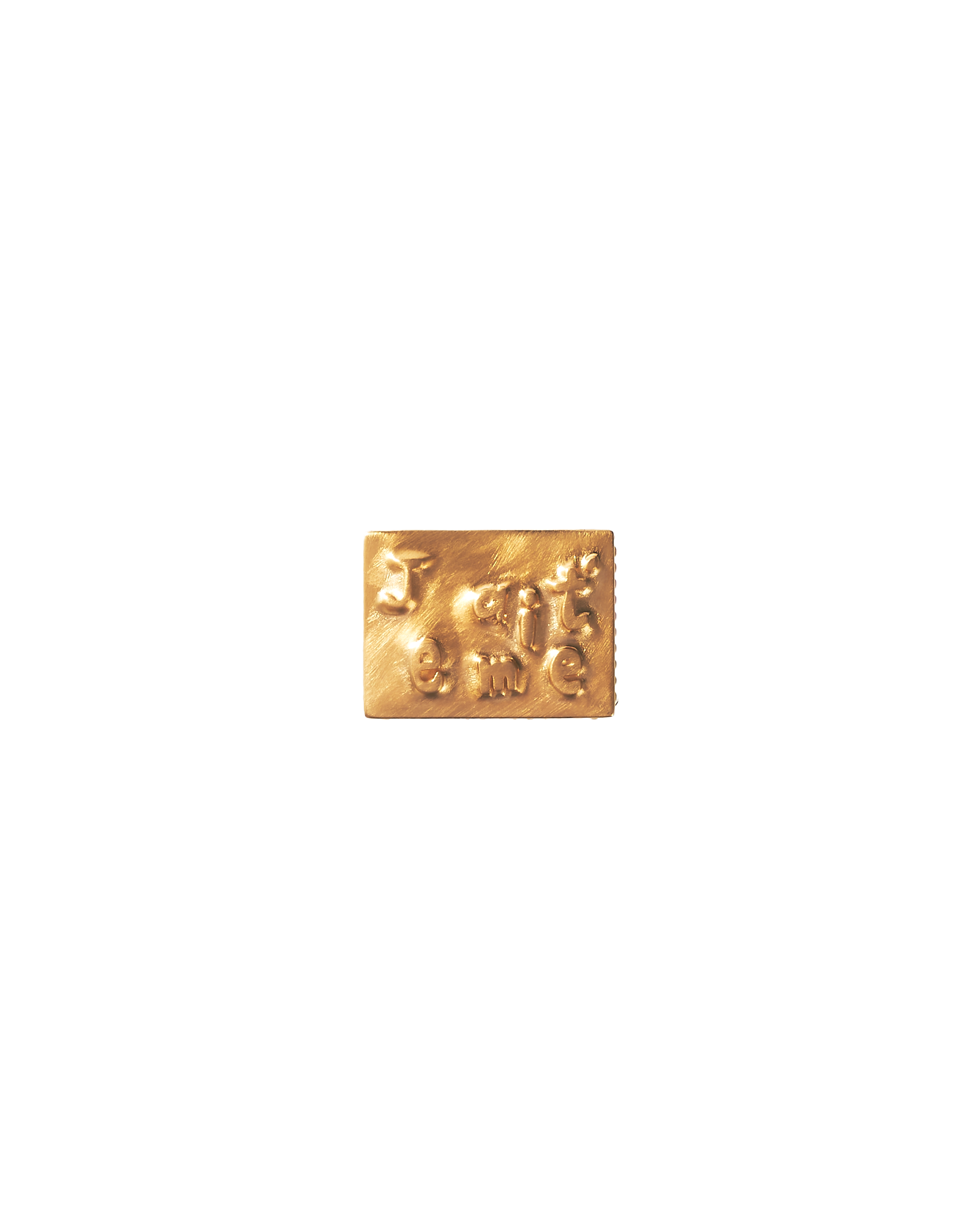 Square Pin Lettering -Gold-