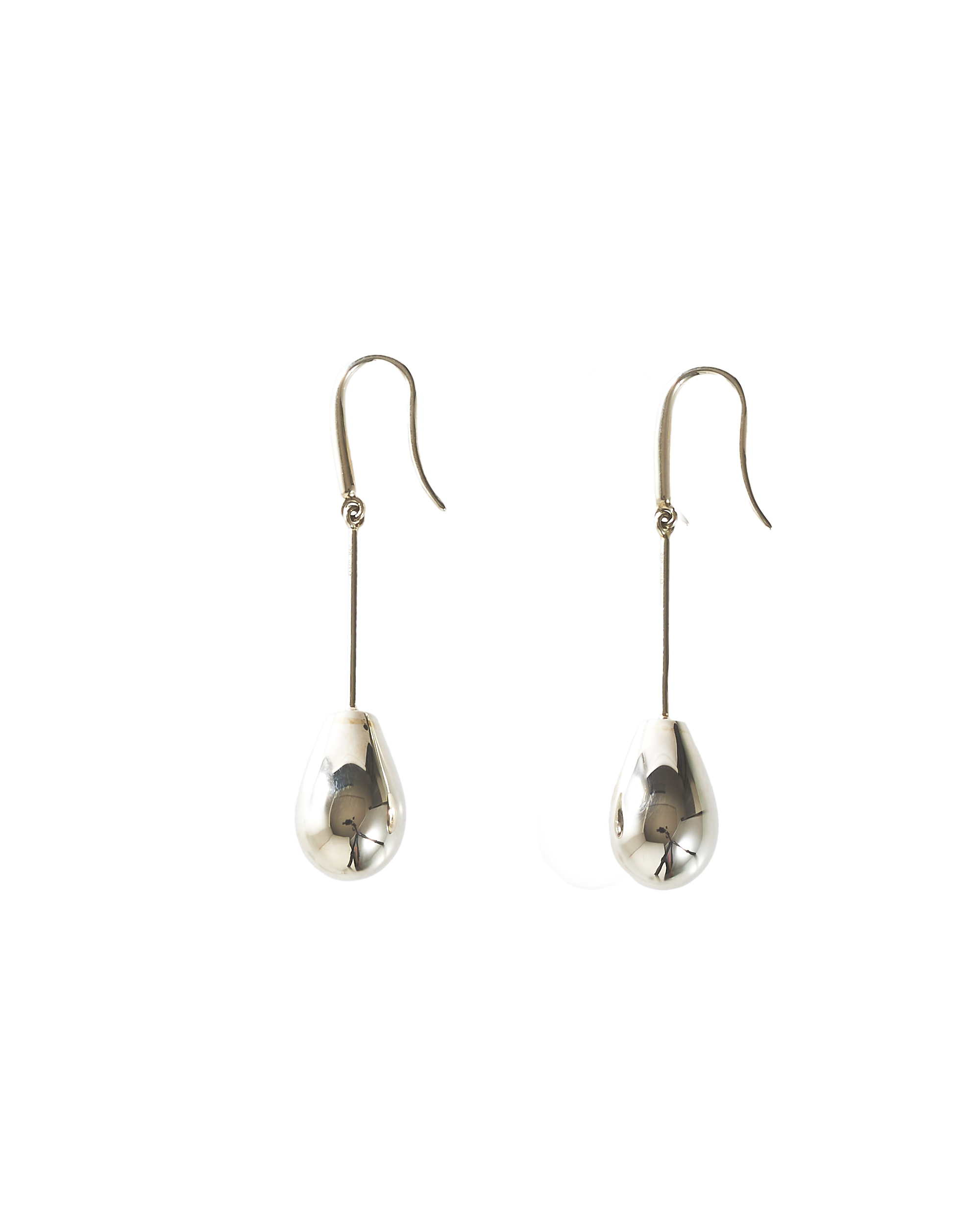 Drop Line Pierces -Silver-
