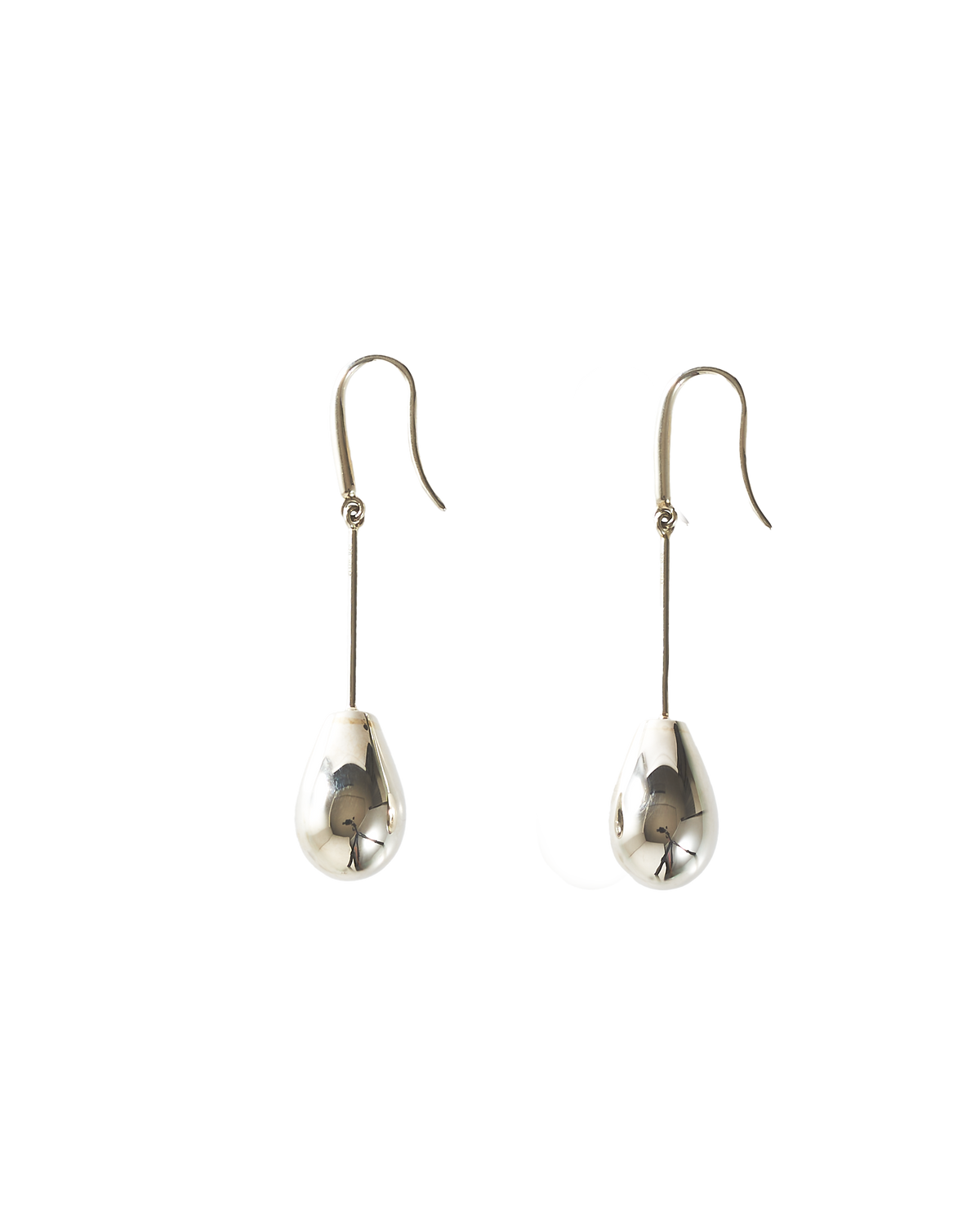 Drop Line Pierces -Silver-