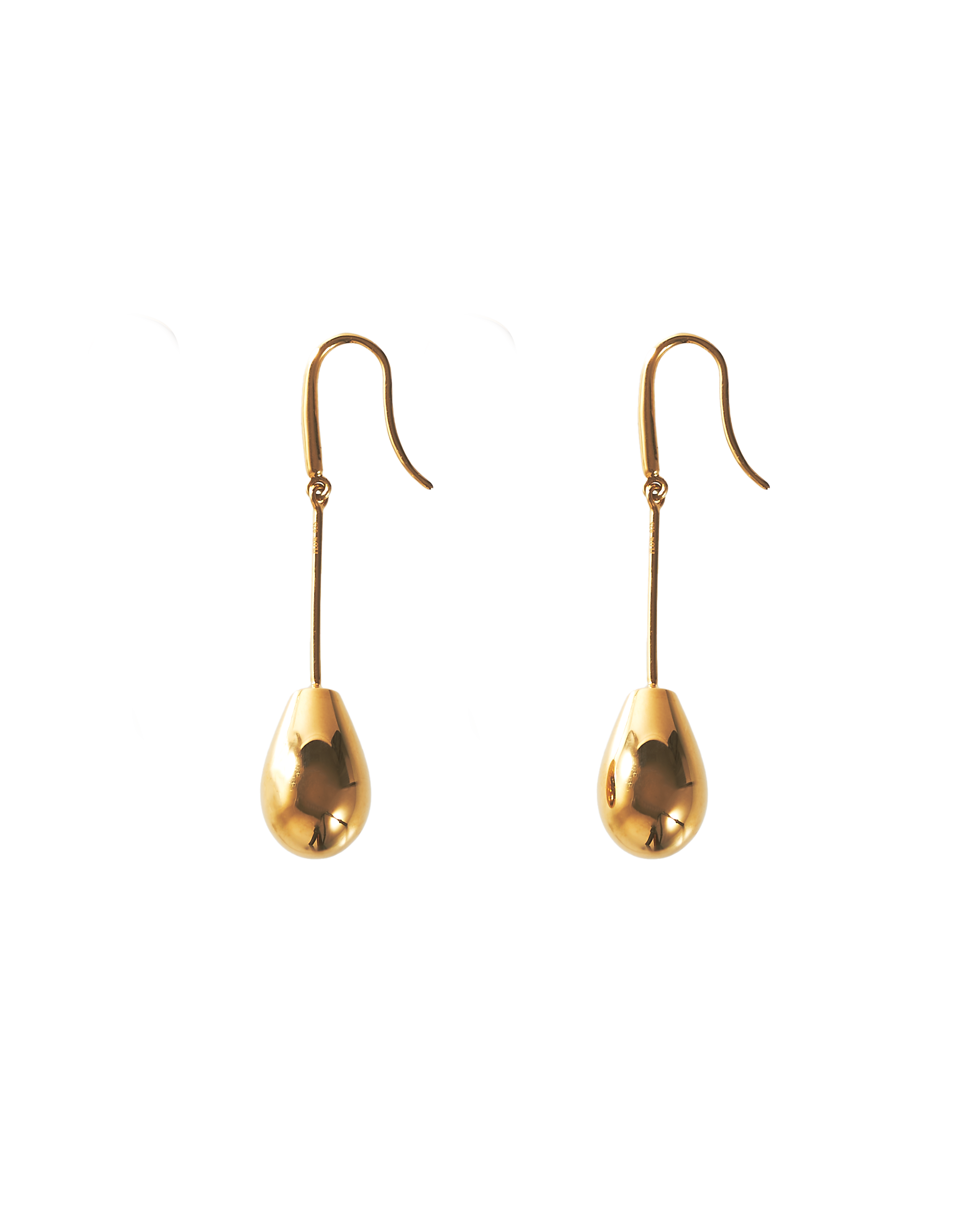 Drop Line Pierces -Gold-
