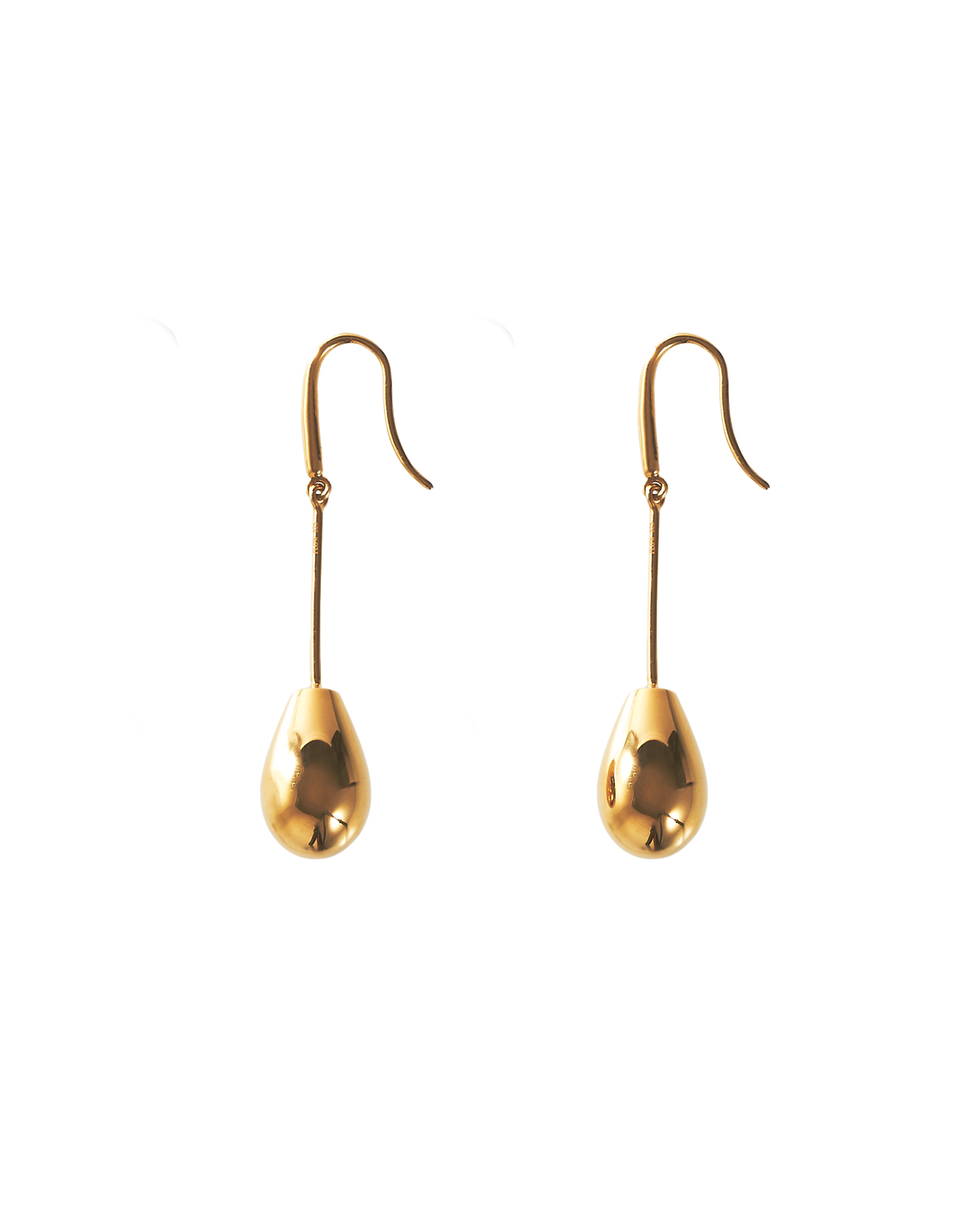 Drop Line Pierces -Gold-